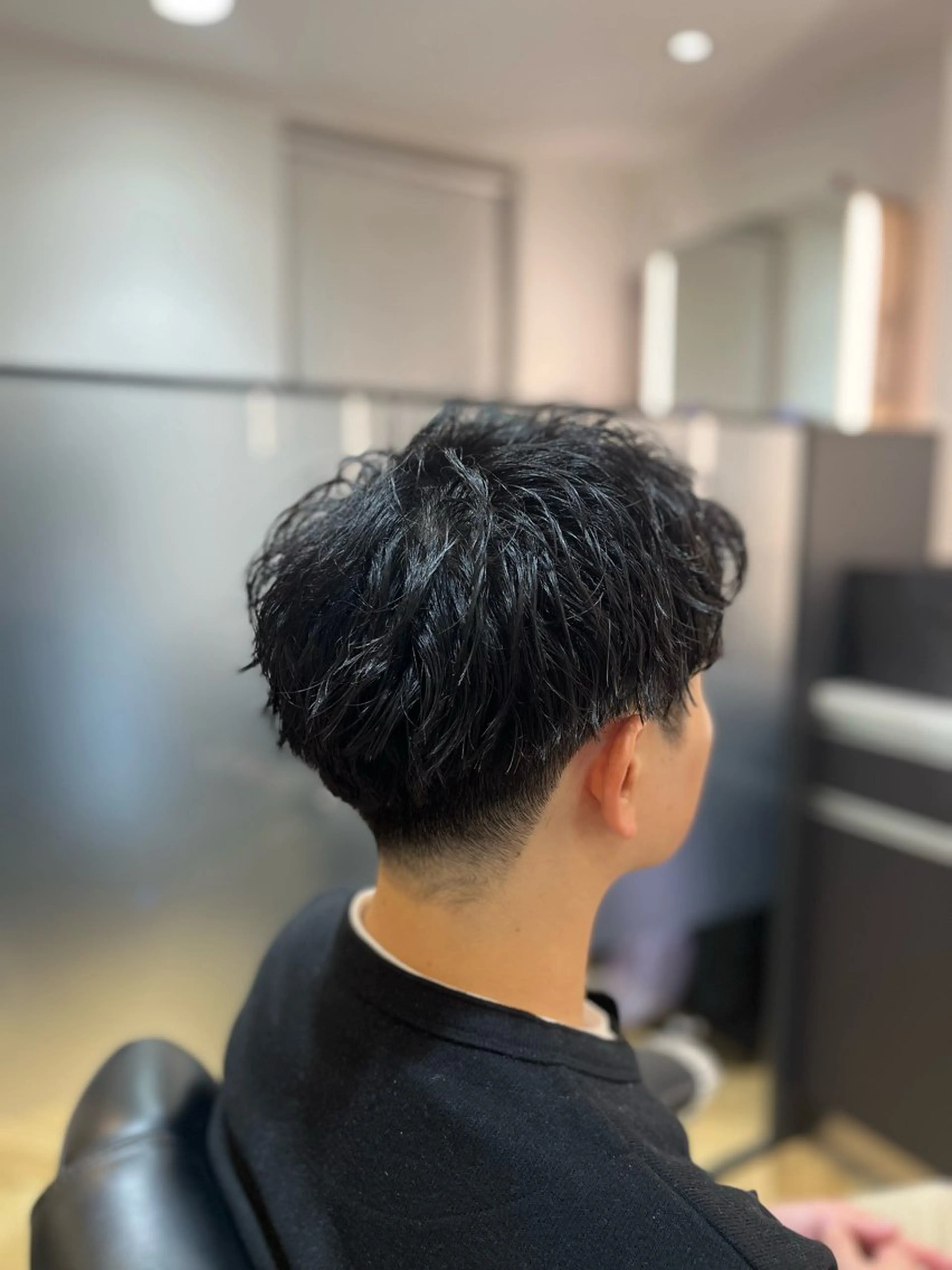 ショート パーマ メンズ カット パーマ 💈きかわ あさひ💈のヘアスタイル