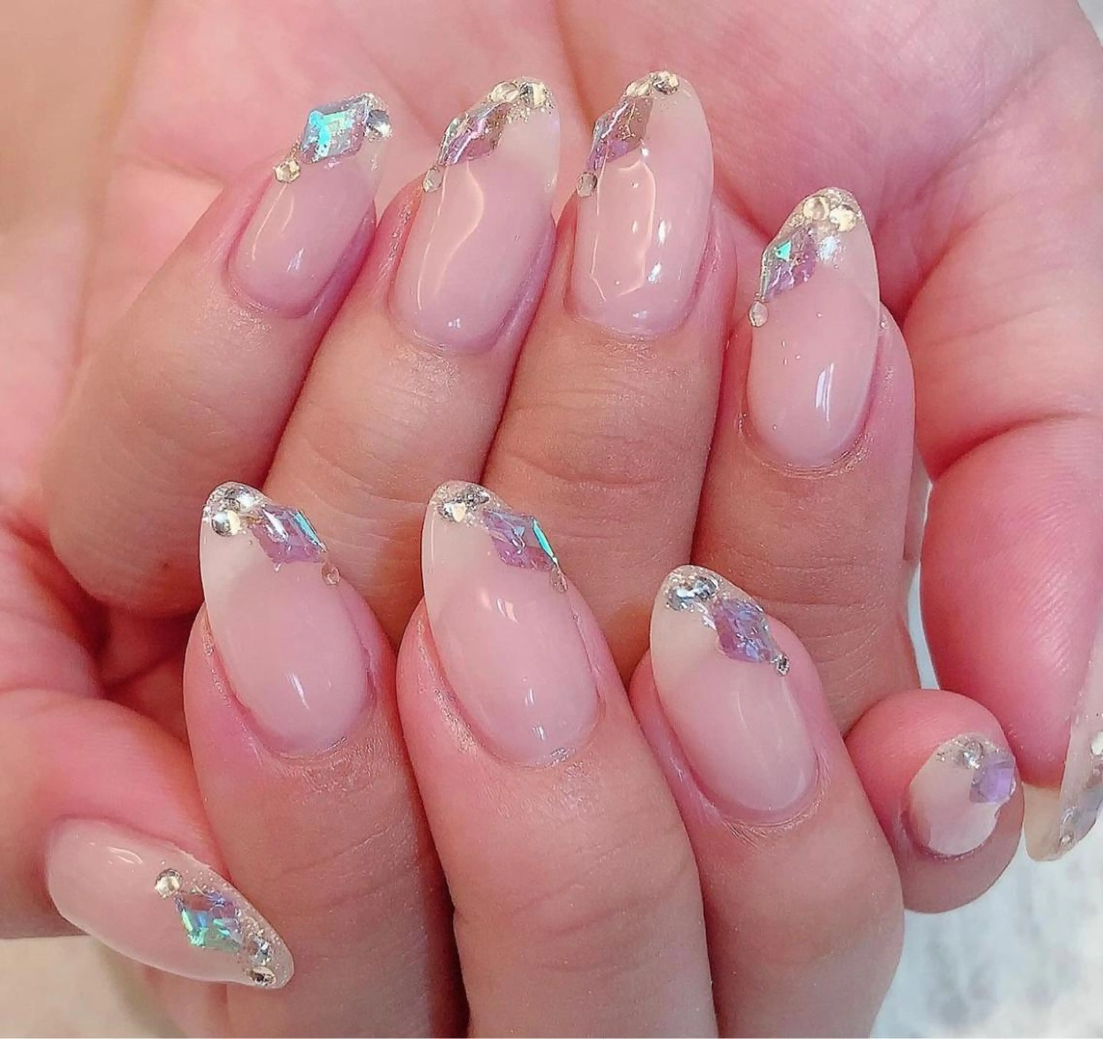ネイル 長さ出し シンプルネイル ネイルチップ She   Nail所属・ISA_ BELLAのネイルデザイン