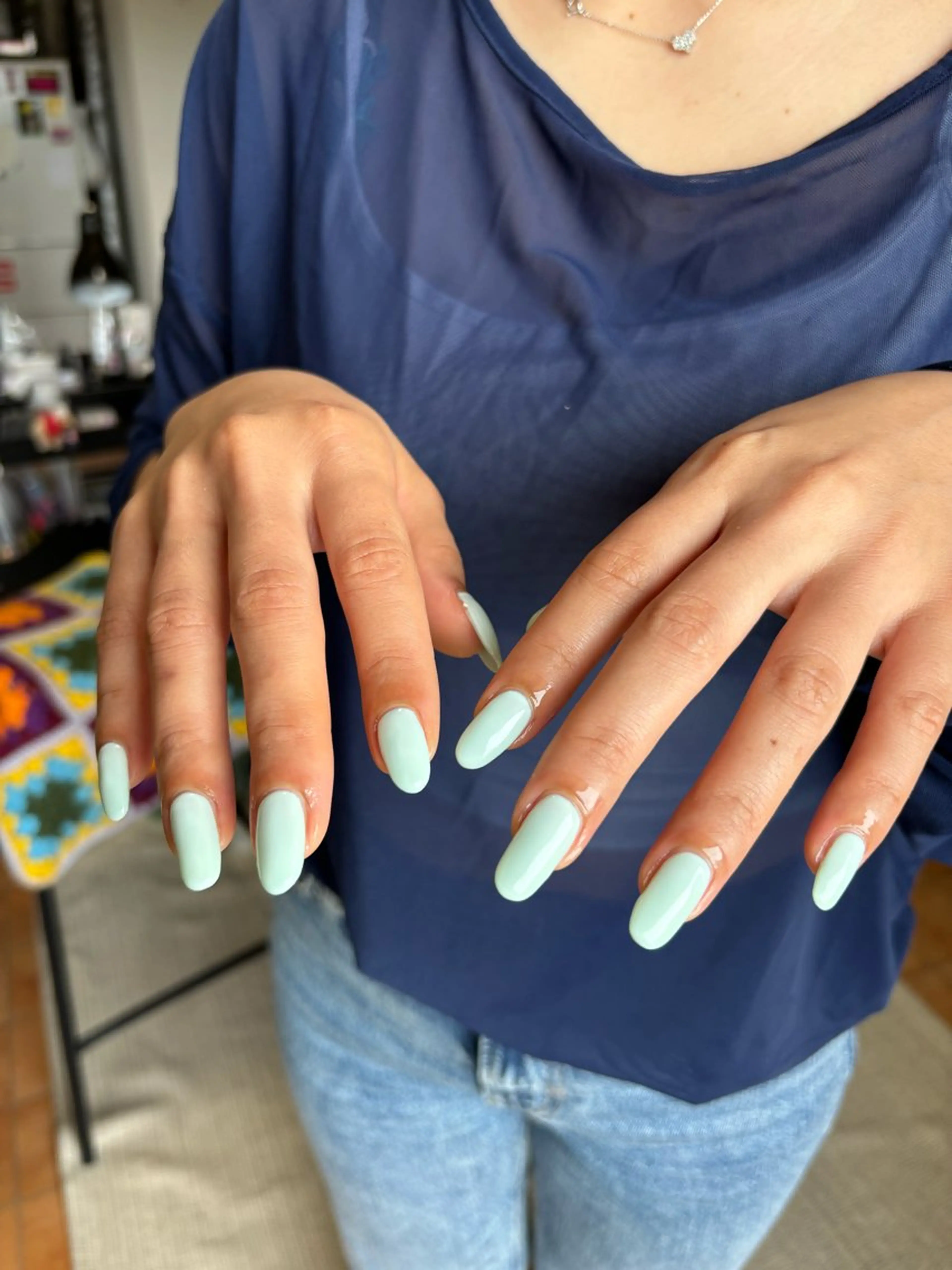 ネイル 長さ出し ワンカラーネイル ハンドネイル wagwan harunoのネイルデザイン