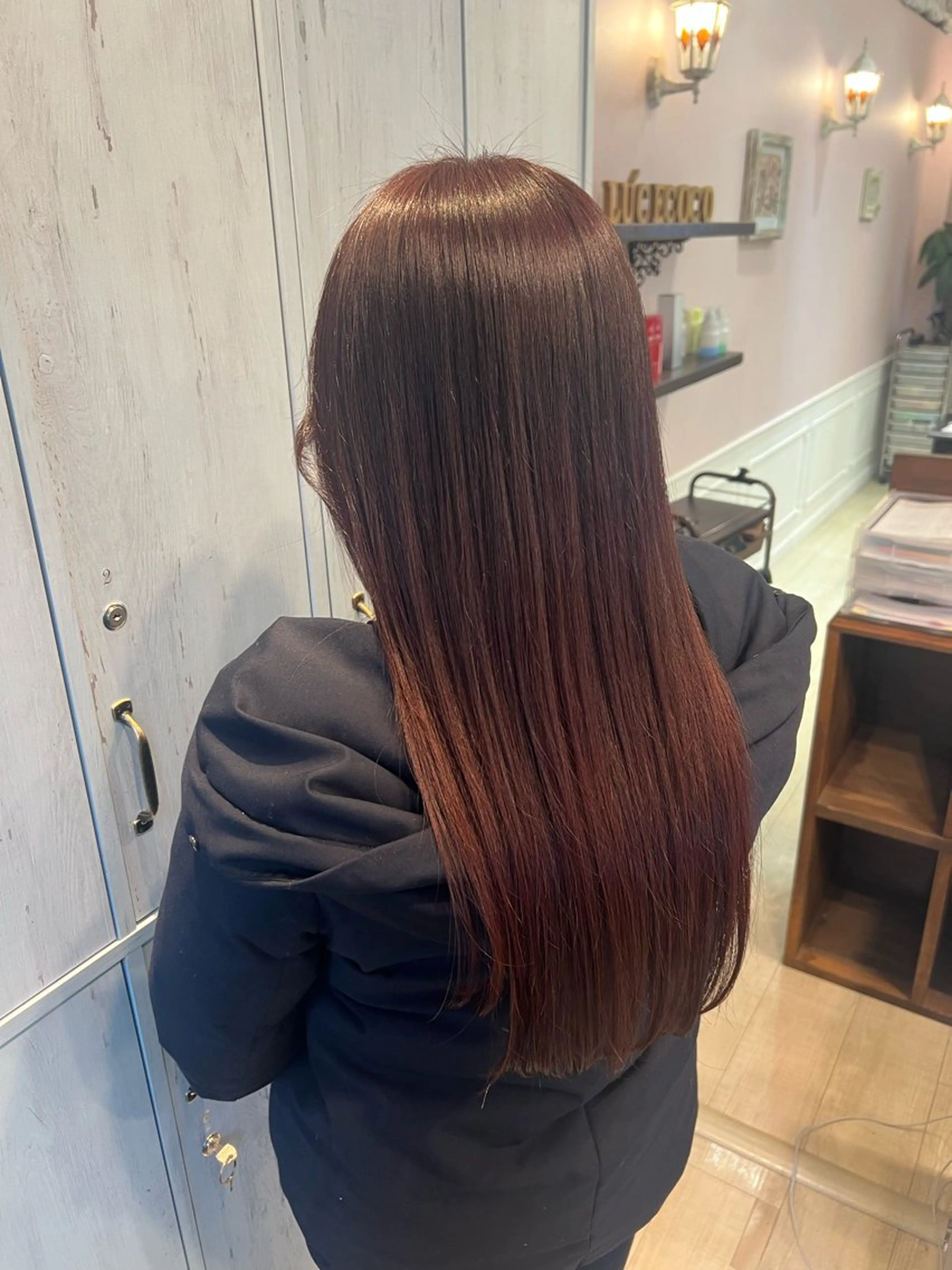 ロング カラー ピンクカラー ヘアカラー トリートメント 透明感カラー 🫧ゆうしん/平尾のヘアスタイル