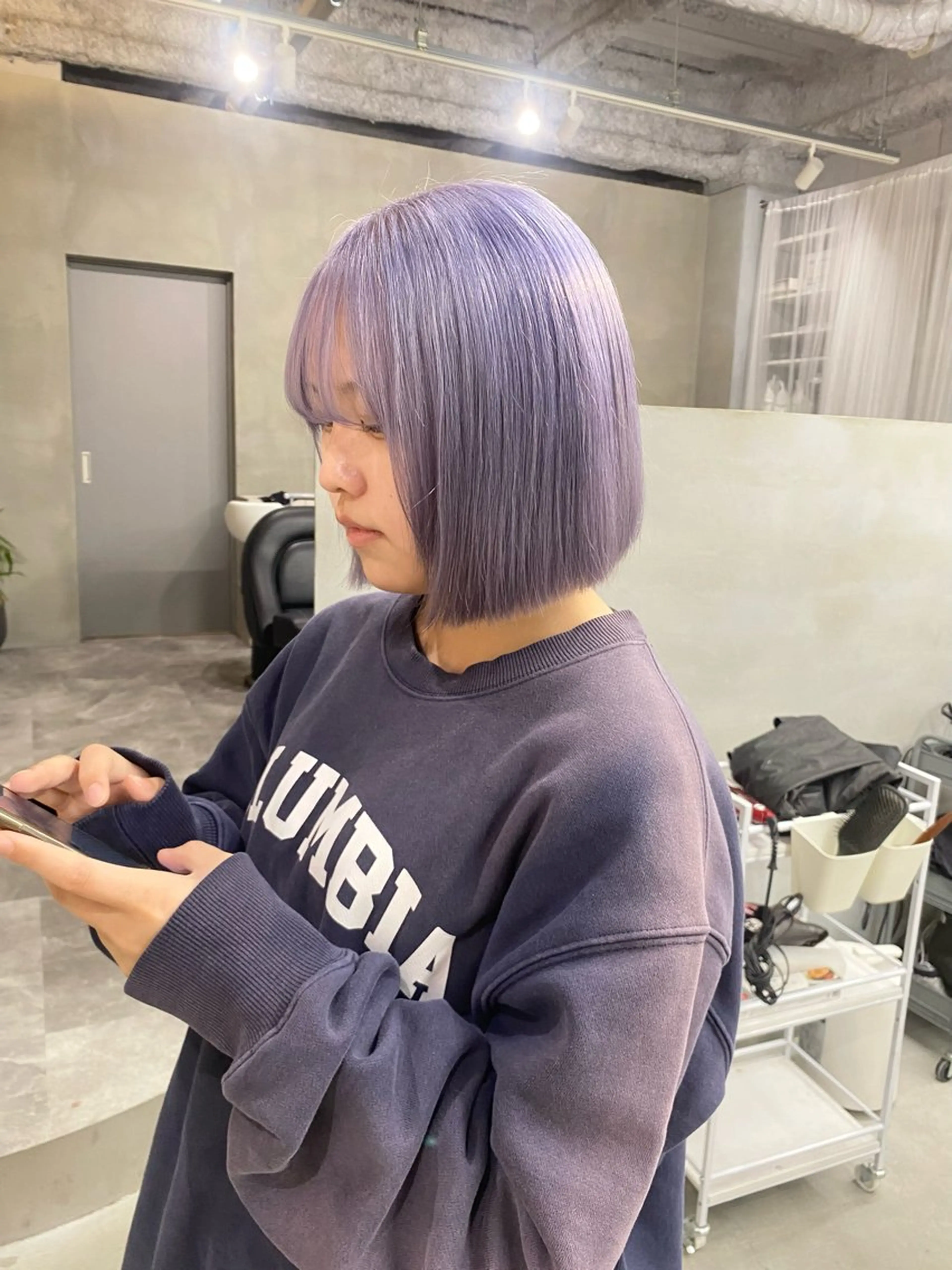 ショート カラー ヘアカラー 前橋 姫奈のヘアスタイル