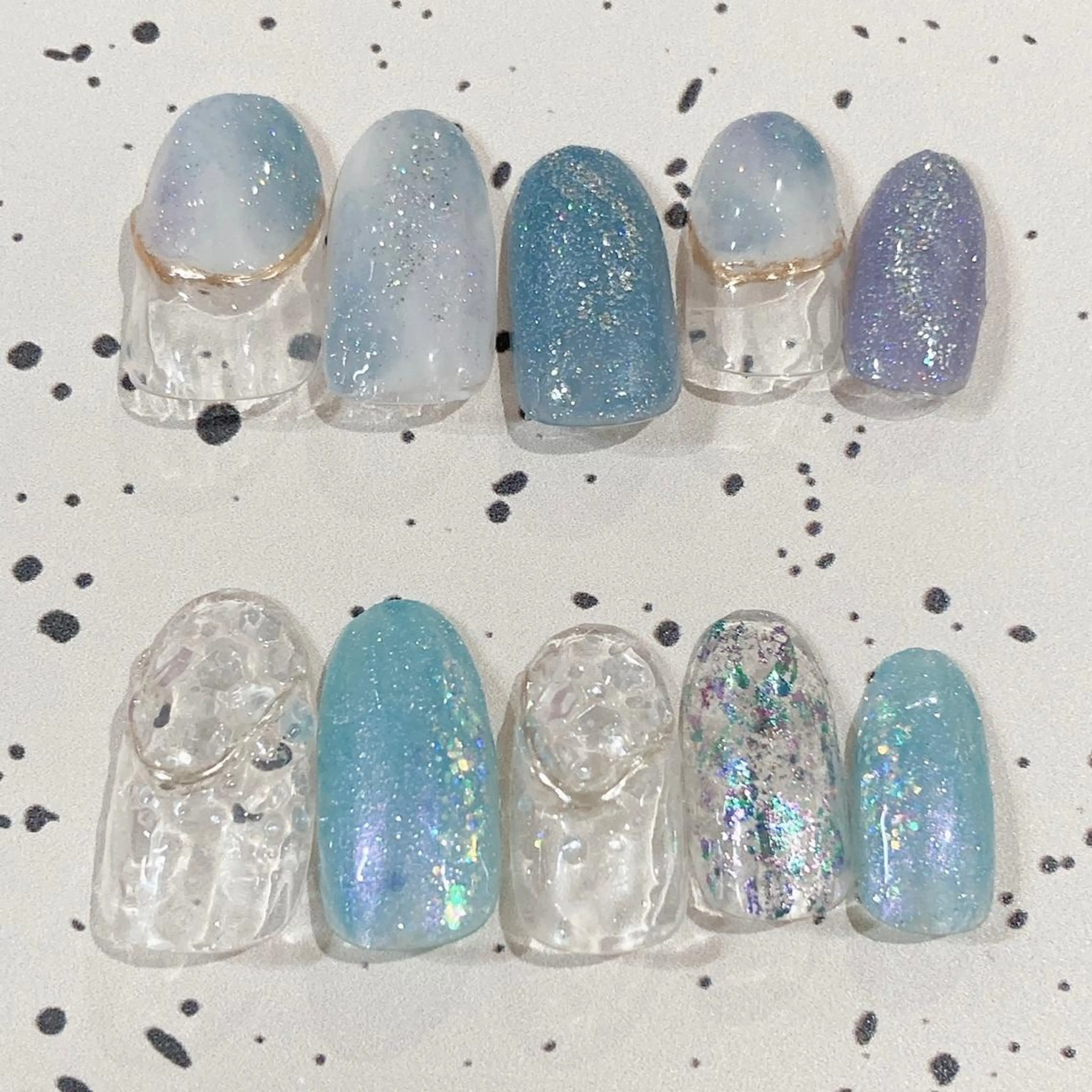 ロング カラー パーマ ヘアアレンジ メンズ キッズ ネイル マツエク・マツパ アイブロウ ジェルネイル キラキラネイル パラジェル 夏ネイル ハンドネイル Salon Ｋのネイルデザイン