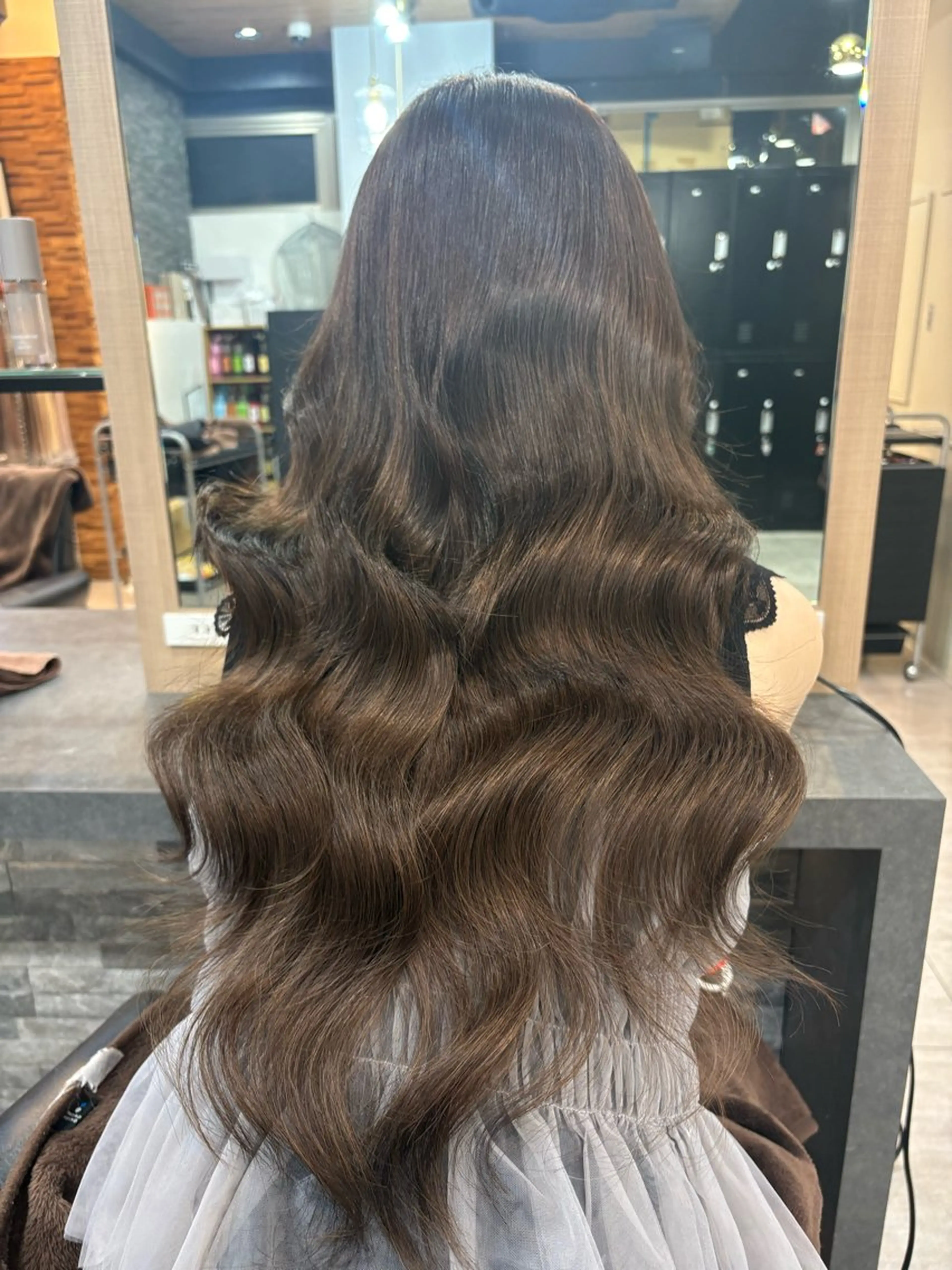 ロング ヘアカラー エクステ 横浜lapis amaneのヘアスタイル