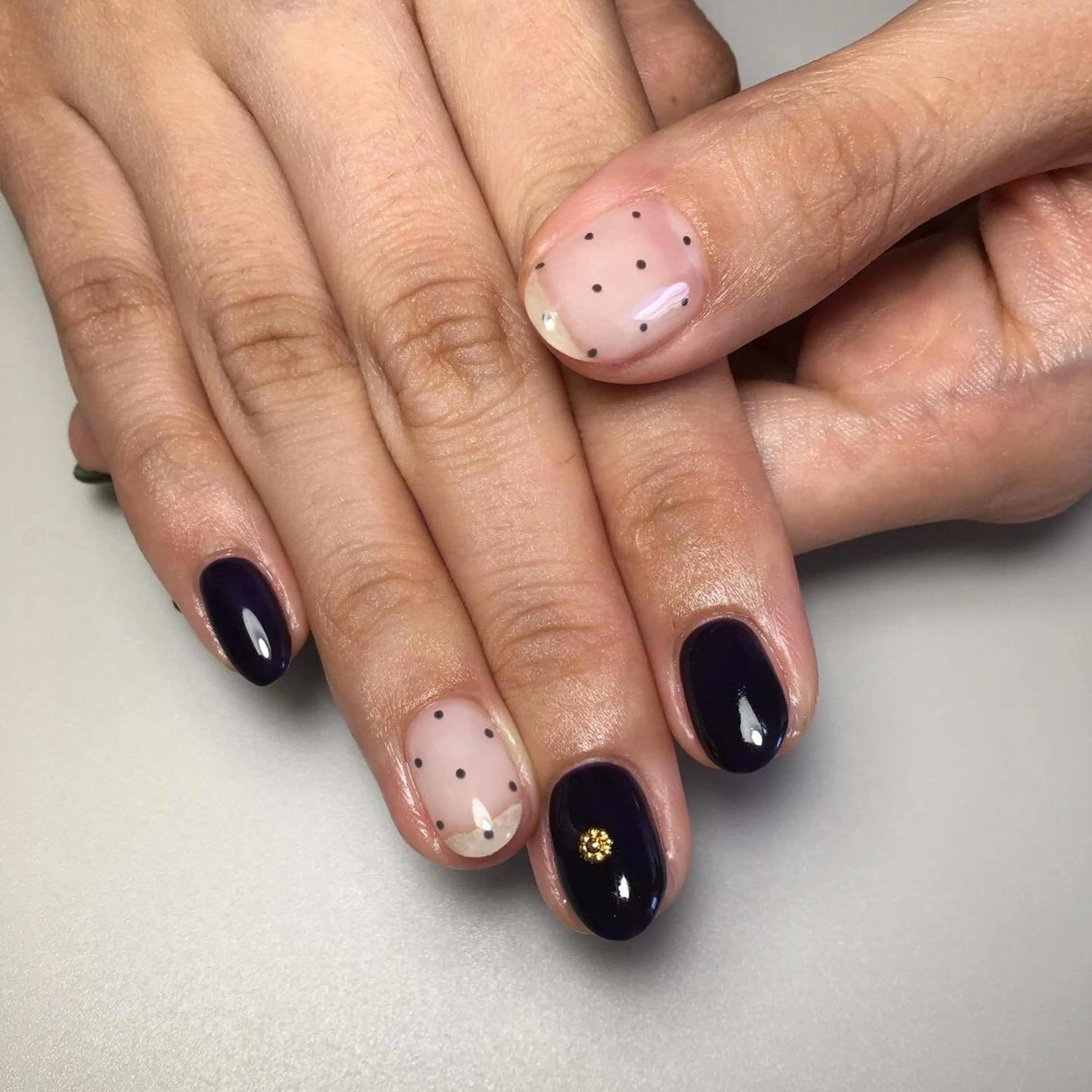 ネイル クリアネイル ドット kipinail 川﨑えりかのネイルデザイン