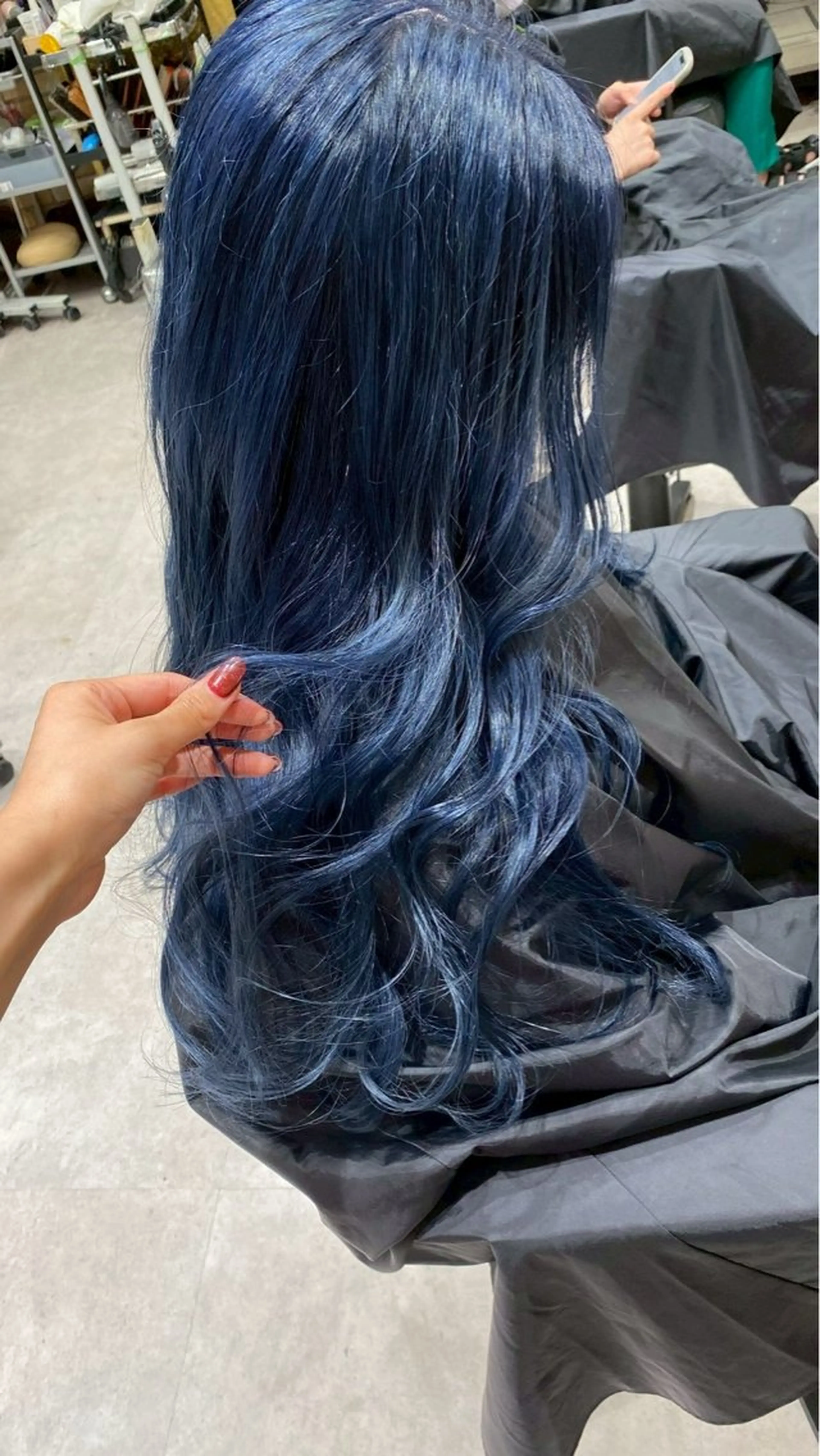 カラー 黒髪 ブルーカラー 🌀暖色カラー🌀/ shoのヘアスタイル