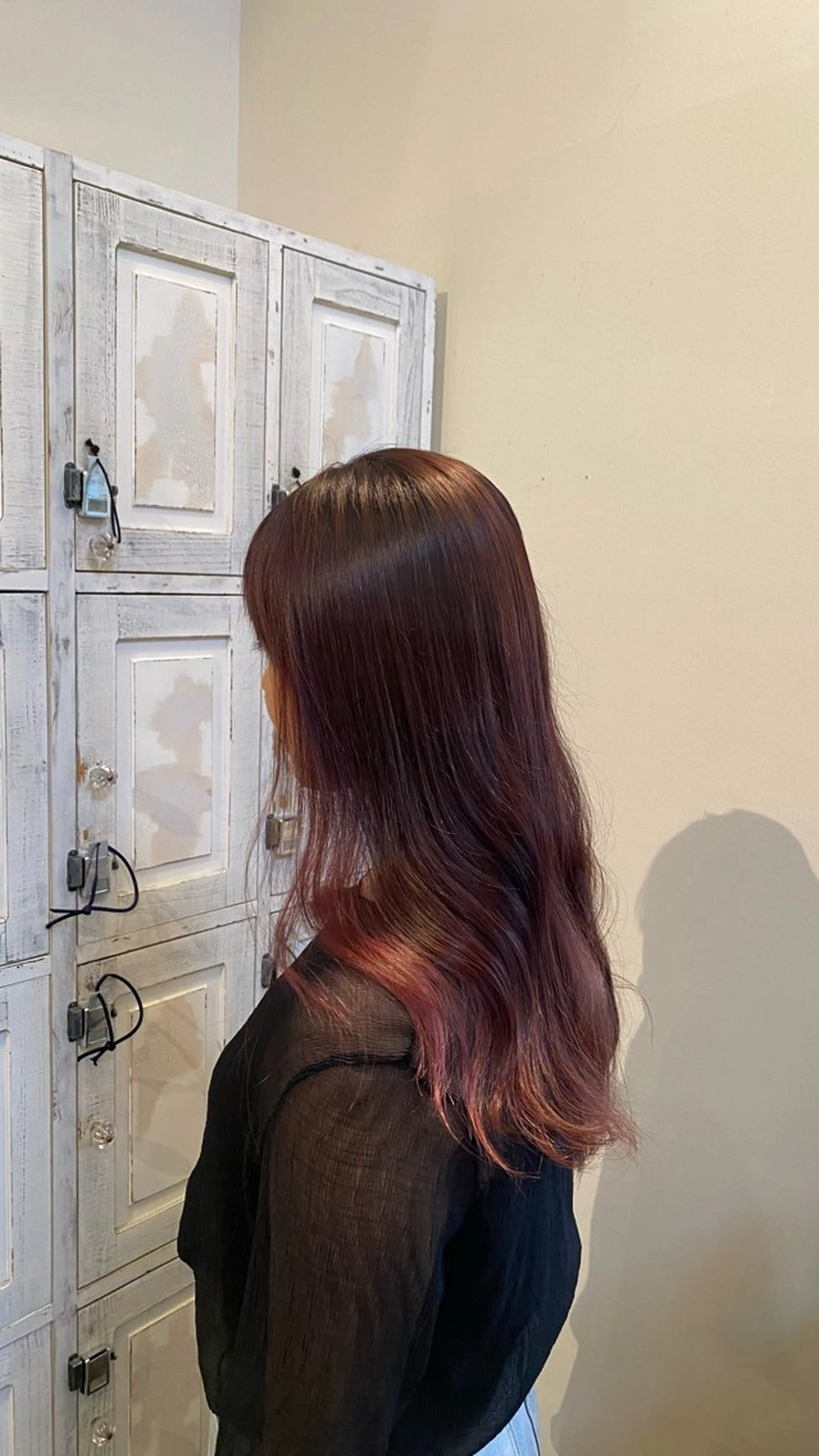 ロング カラー ヘアカラー ルプラボウ/ 内藤ほのか/艶カラーのヘアスタイル