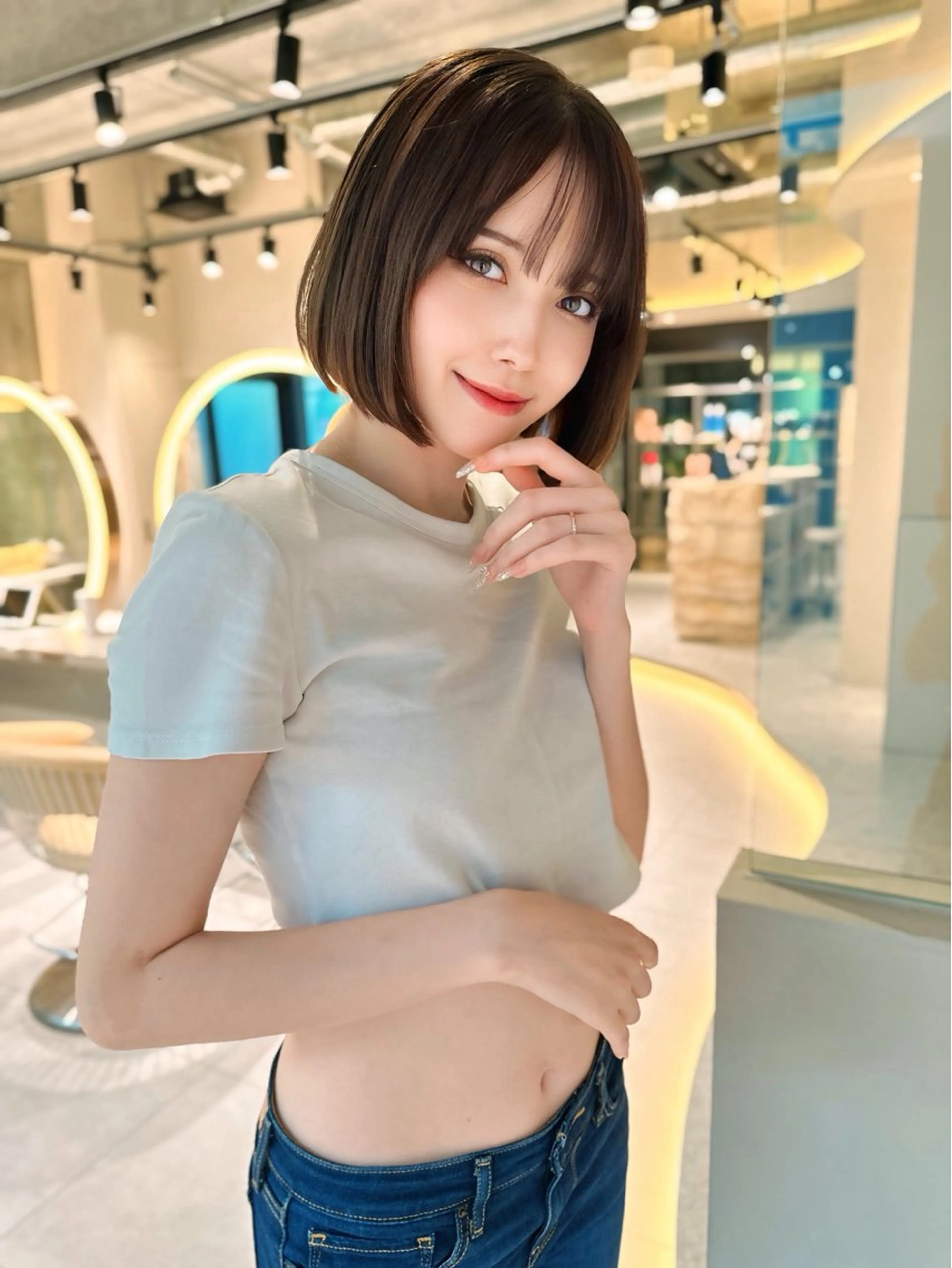 ショート カット ヘアカラー 縮毛矯正 トリートメント ✨髪質改善特化✨副 店長椎葉信乃介のヘアスタイル