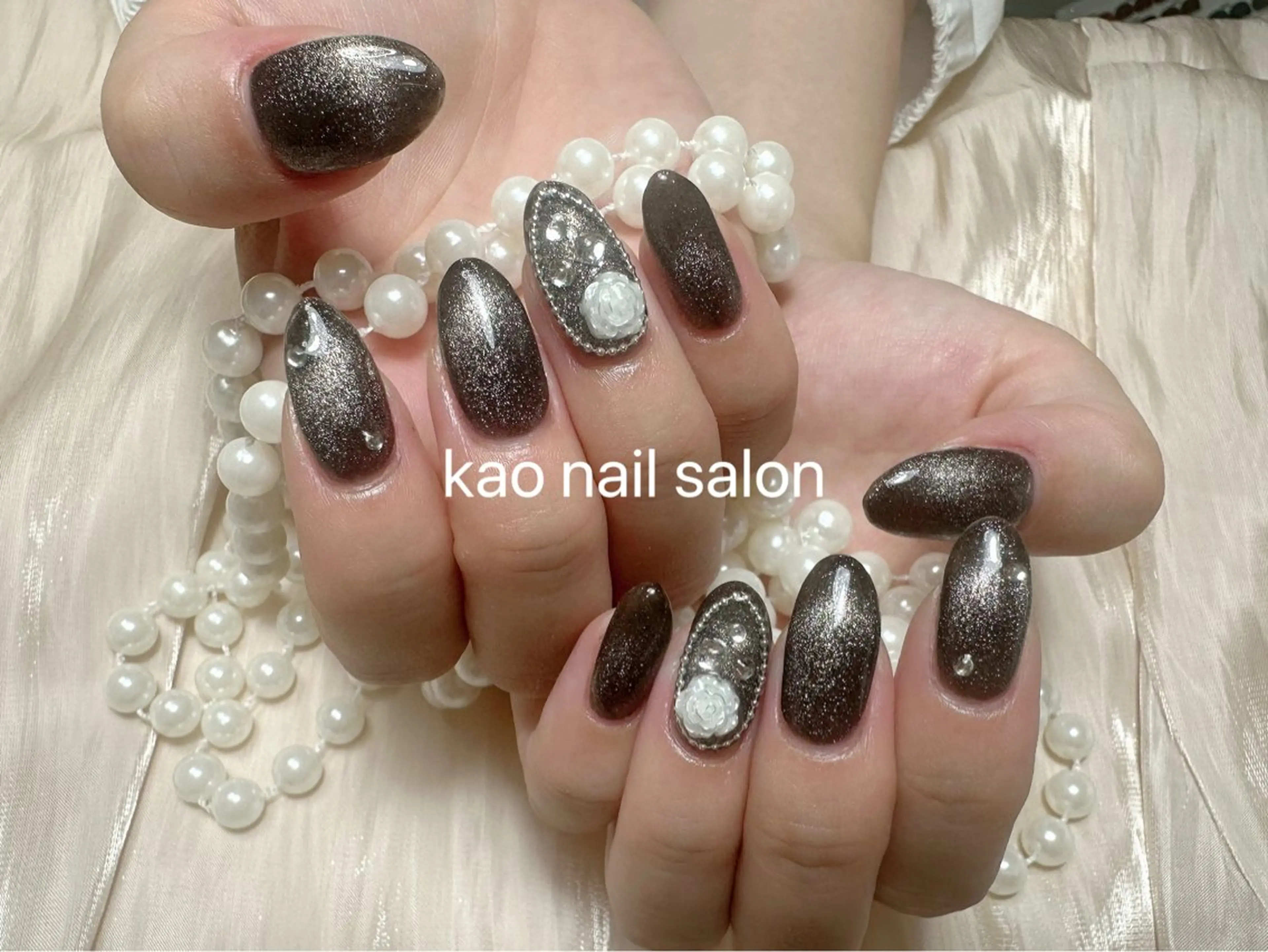 ネイル ハンドネイル kao nail マグネット/長さだしのネイルデザイン