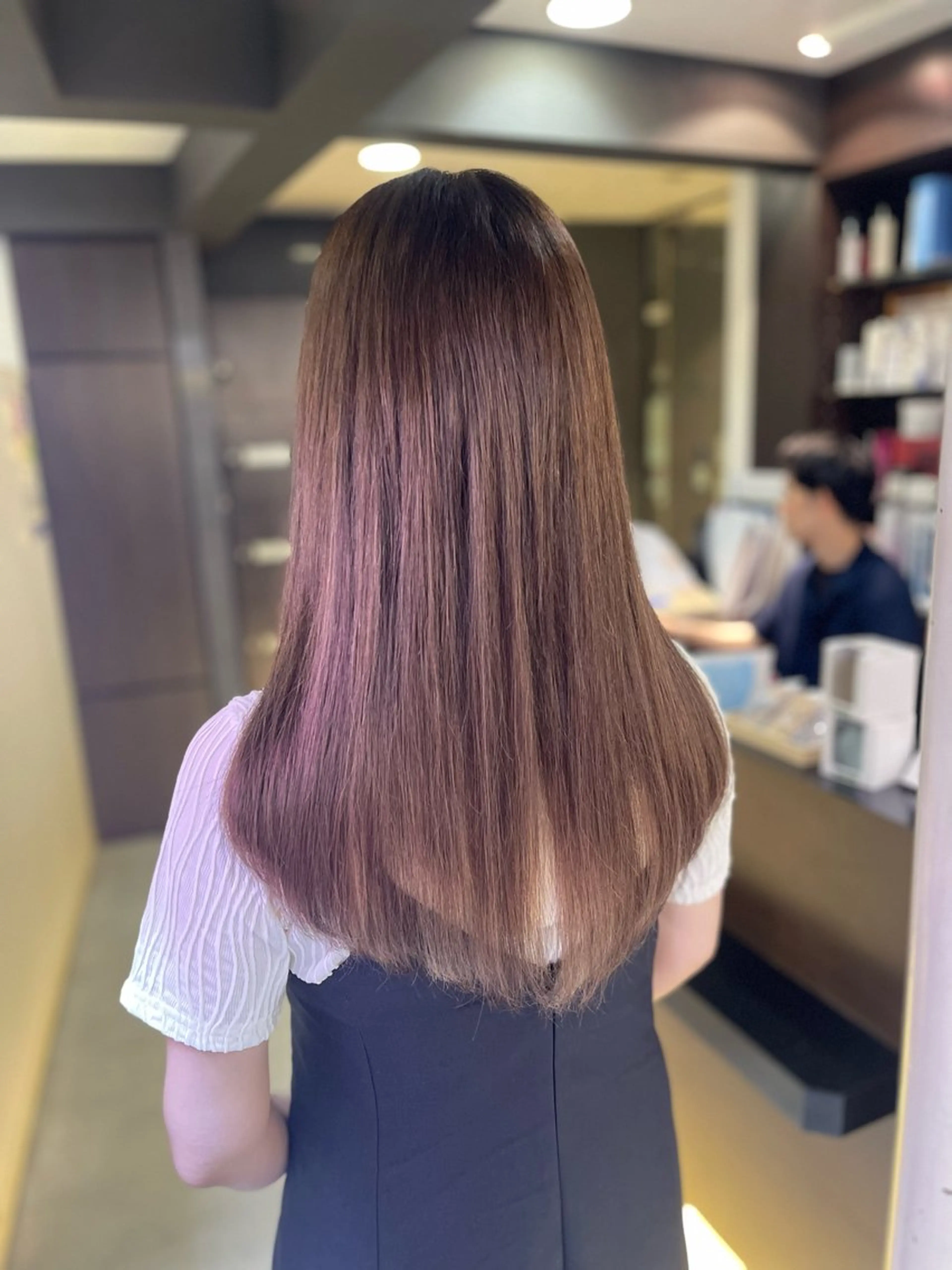 セミロング エクステ エクステ 山口 万綾のヘアスタイル