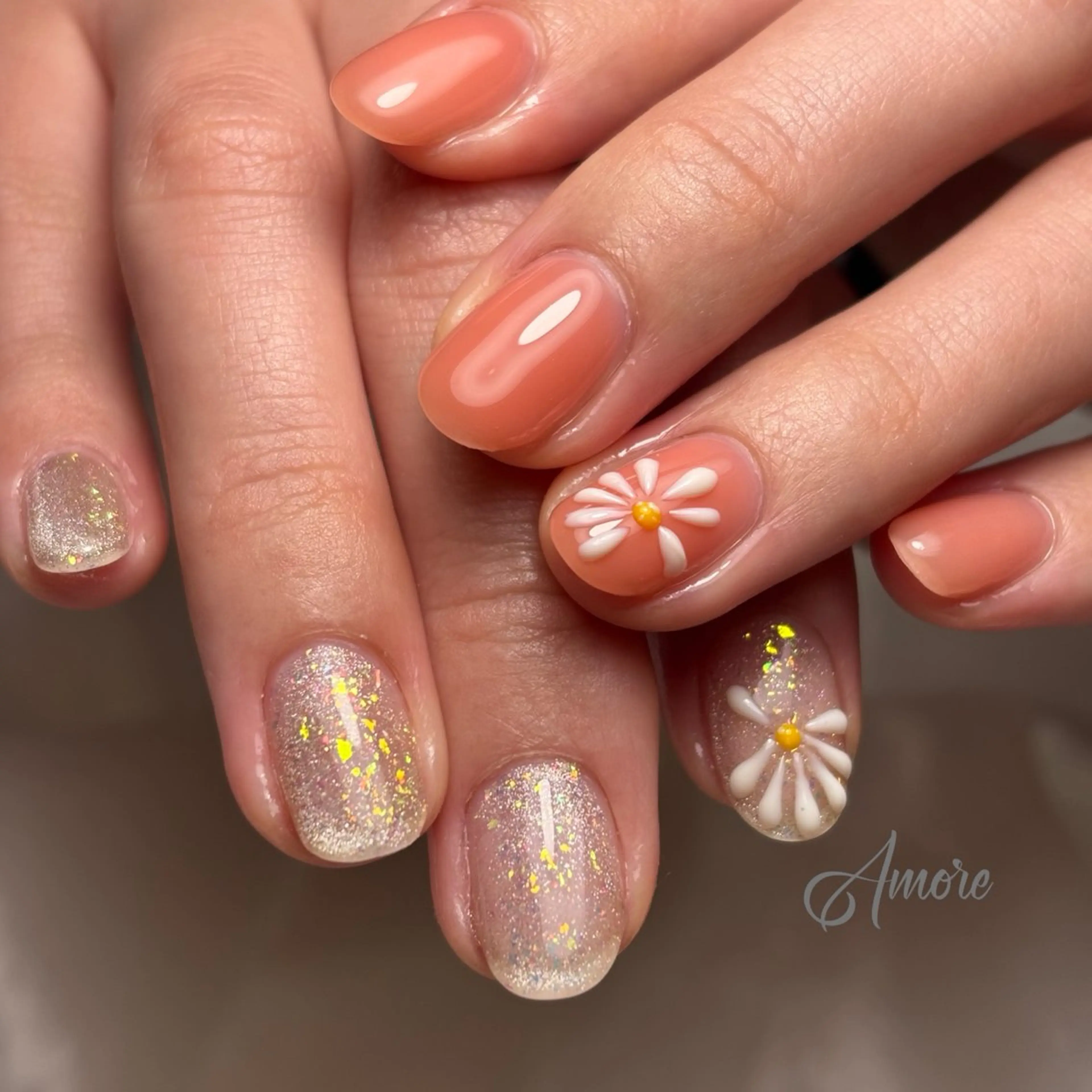 ネイル ジェルネイル キラキラネイル 韓国ネイル マグネットネイル パラジェル You kyehwaのネイルデザイン