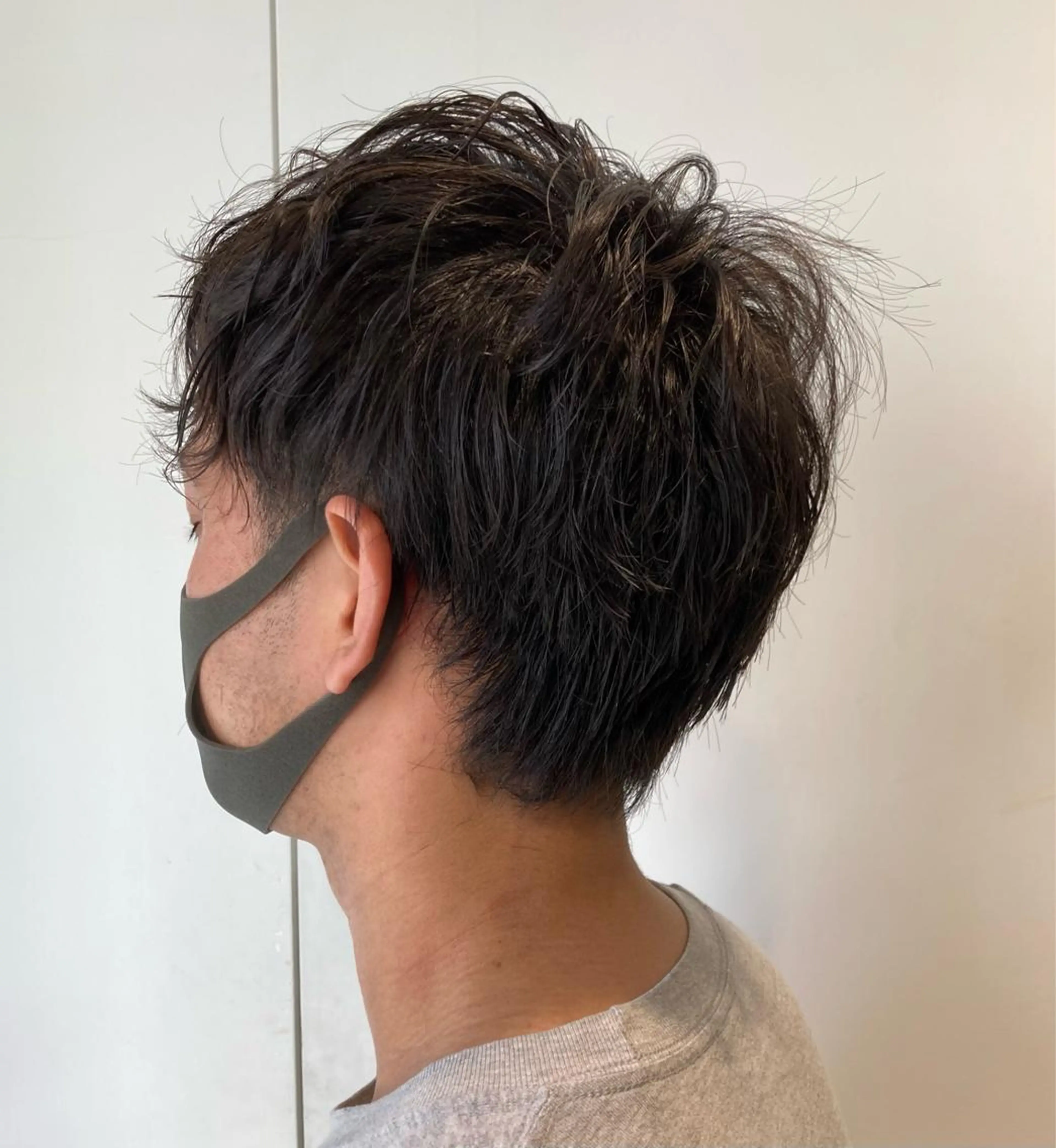 ショート パーマ メンズ Chlan岡本 坂本のヘアスタイル