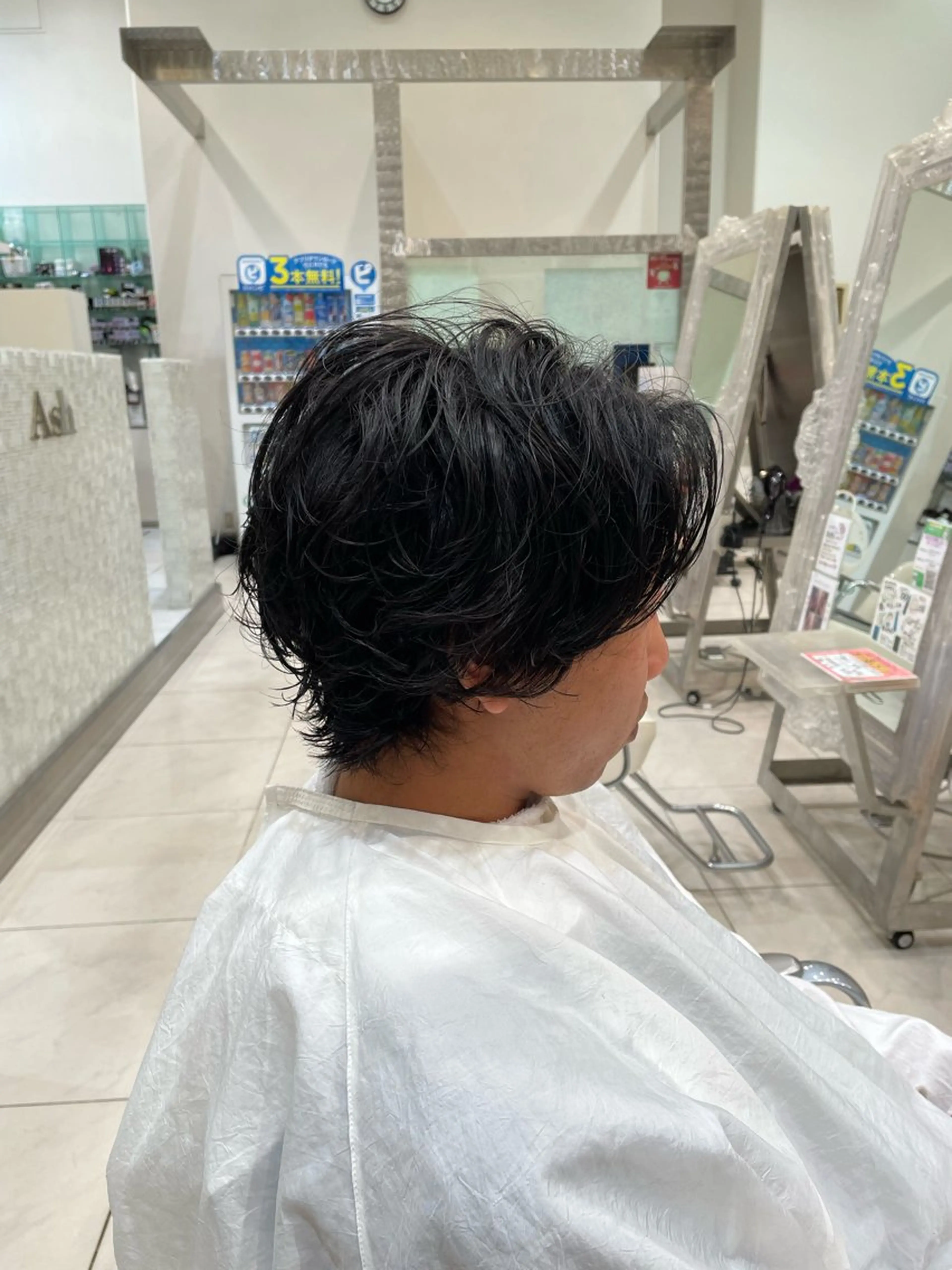 ショート パーマ メンズ メンズパーマ特化 真栄平有希のヘアスタイル