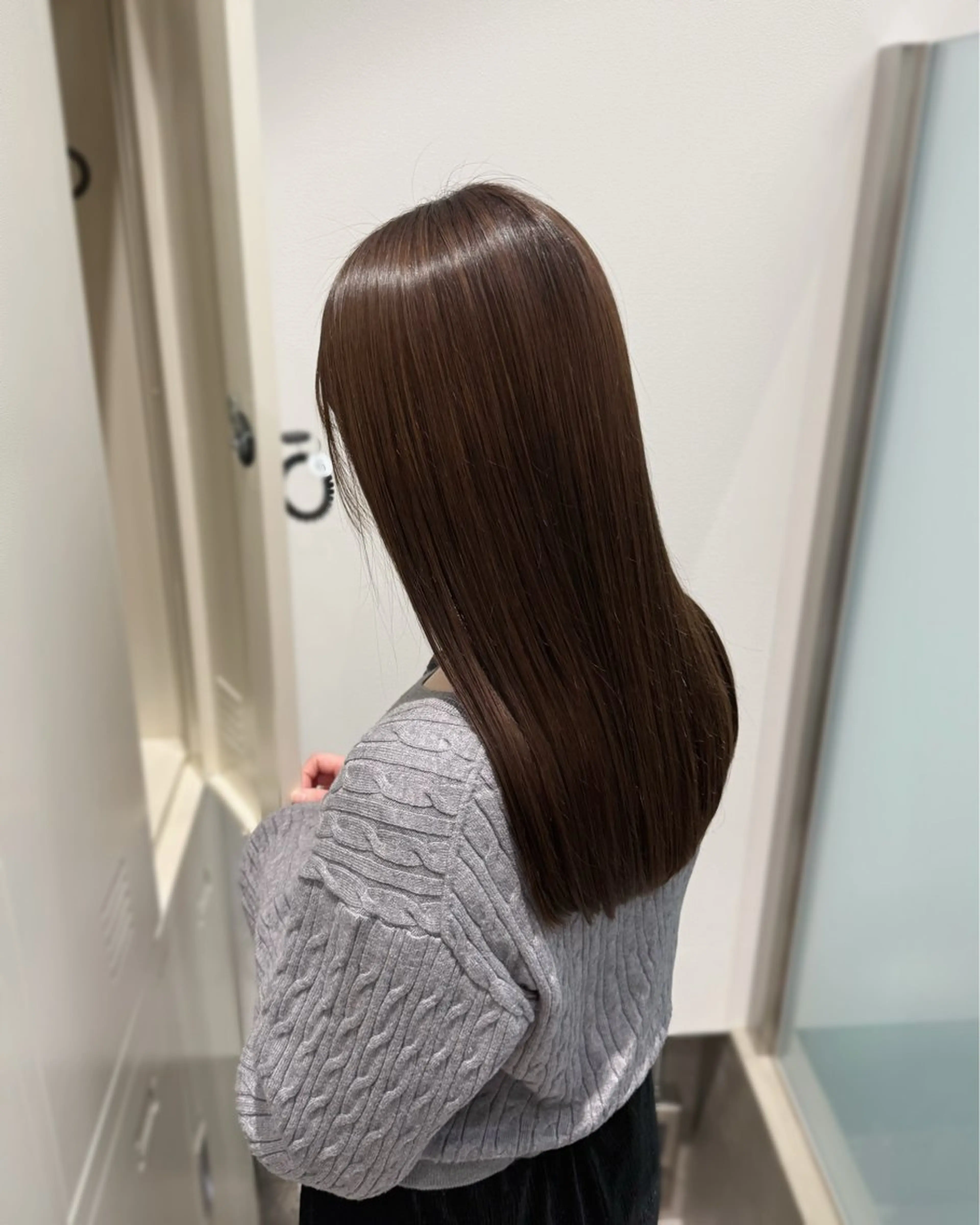 ロング カラー パーマ ストレートパーマ カット ヘアカラー 縮毛矯正 トリートメント 縮毛矯正+モテカラー 🎀✨MIHOのヘアスタイル