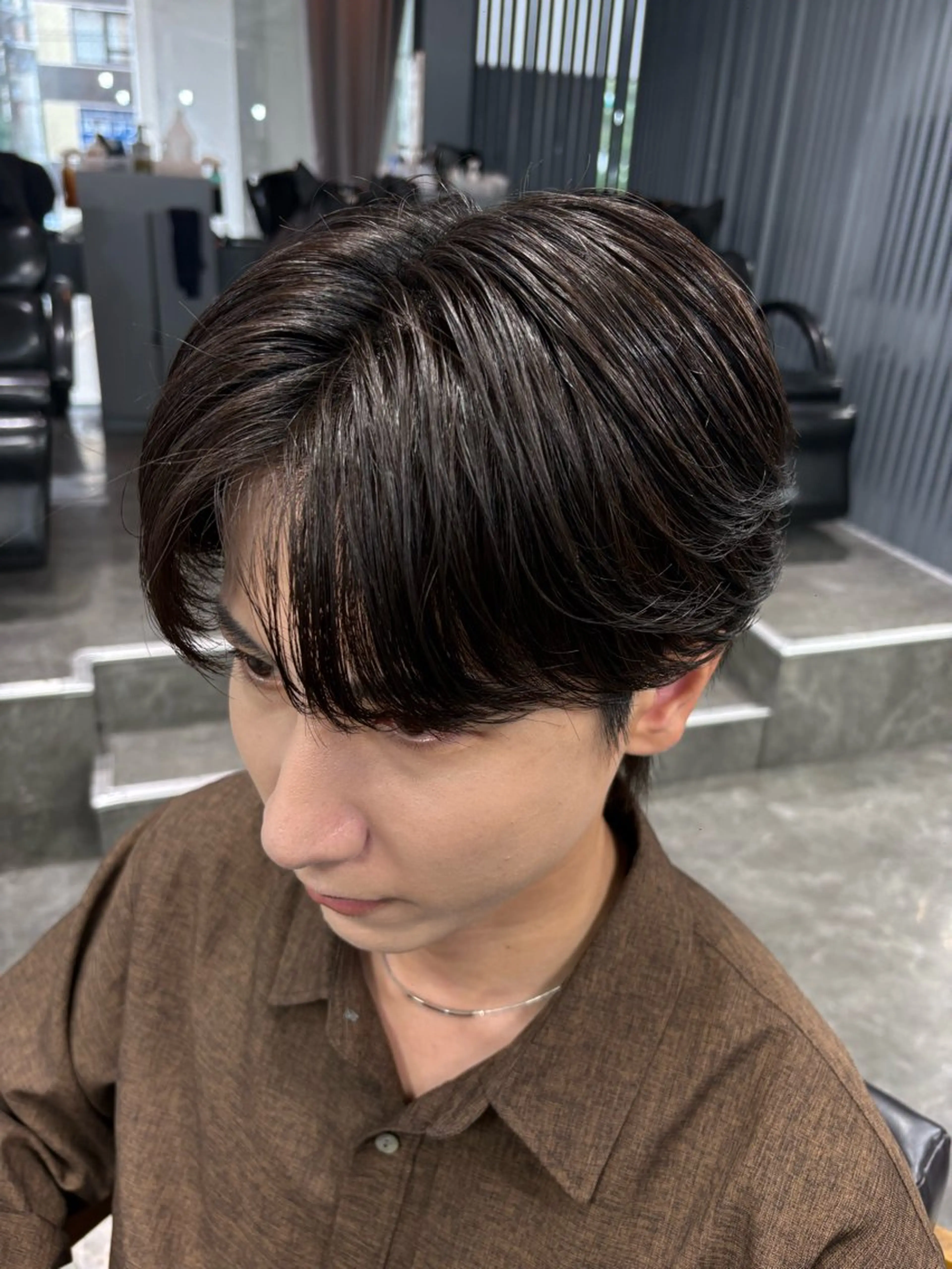 パーマ メンズ カット パーマ ニュアンス/シャドウ /韓国系/梅田茶屋町のヘアスタイル