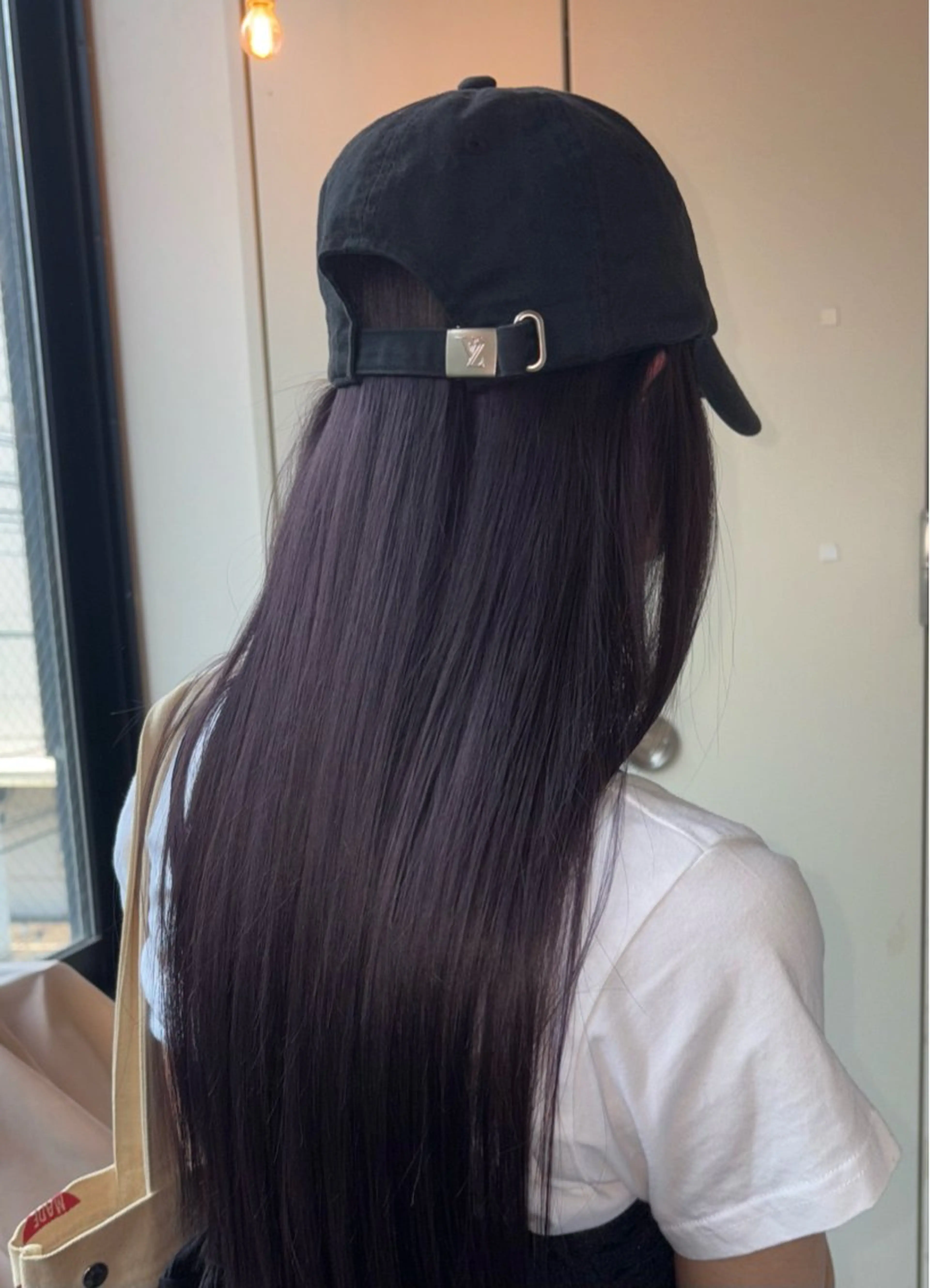 ロング カラー 透明感カラー ラベンダーカラー カット ヘアカラー ひなの/透明感 カラー/レイヤーのヘアスタイル