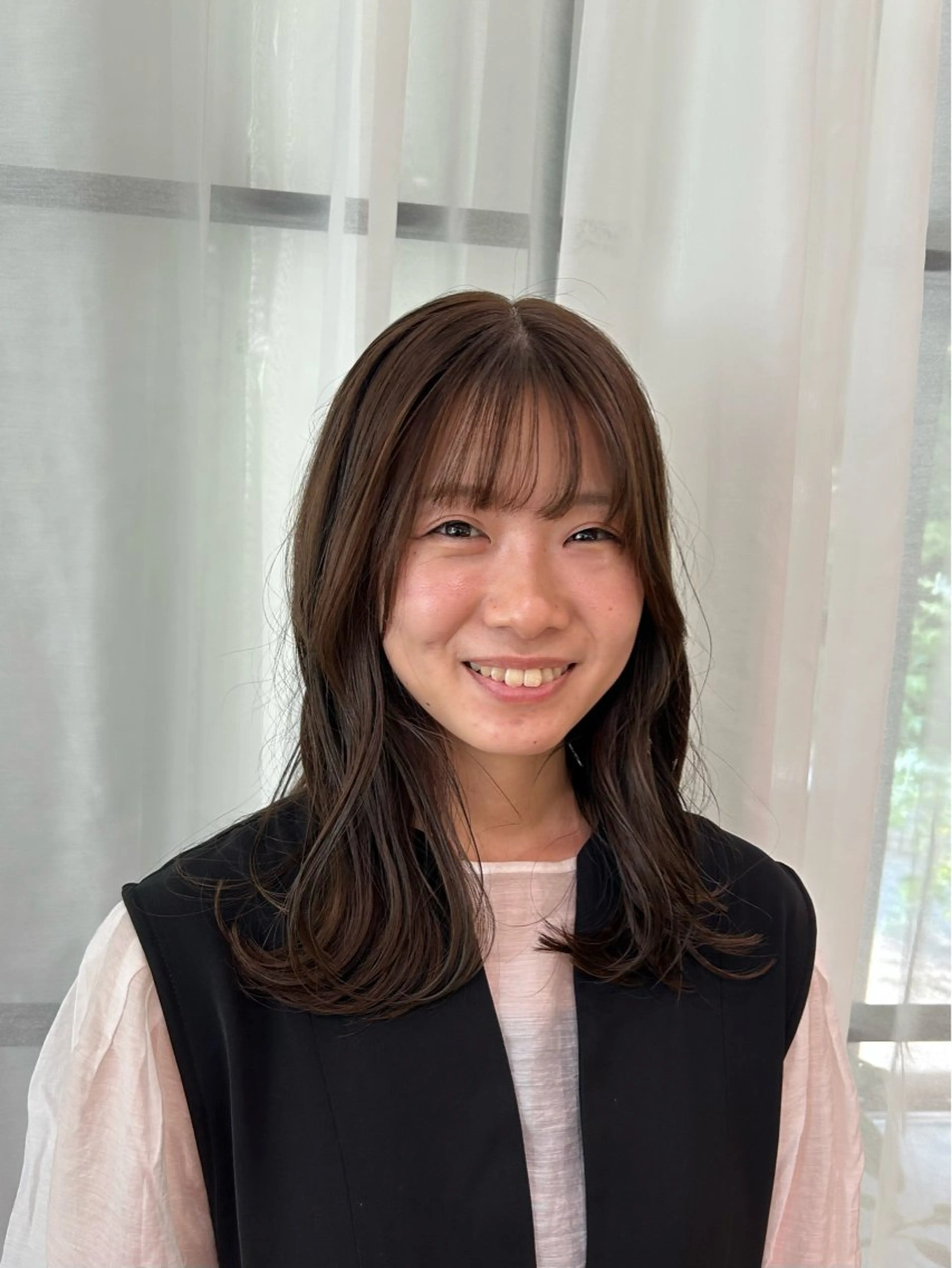 ミディアム レイヤーカット カット nana/ボブ/ レイヤー/梅田のヘアスタイル