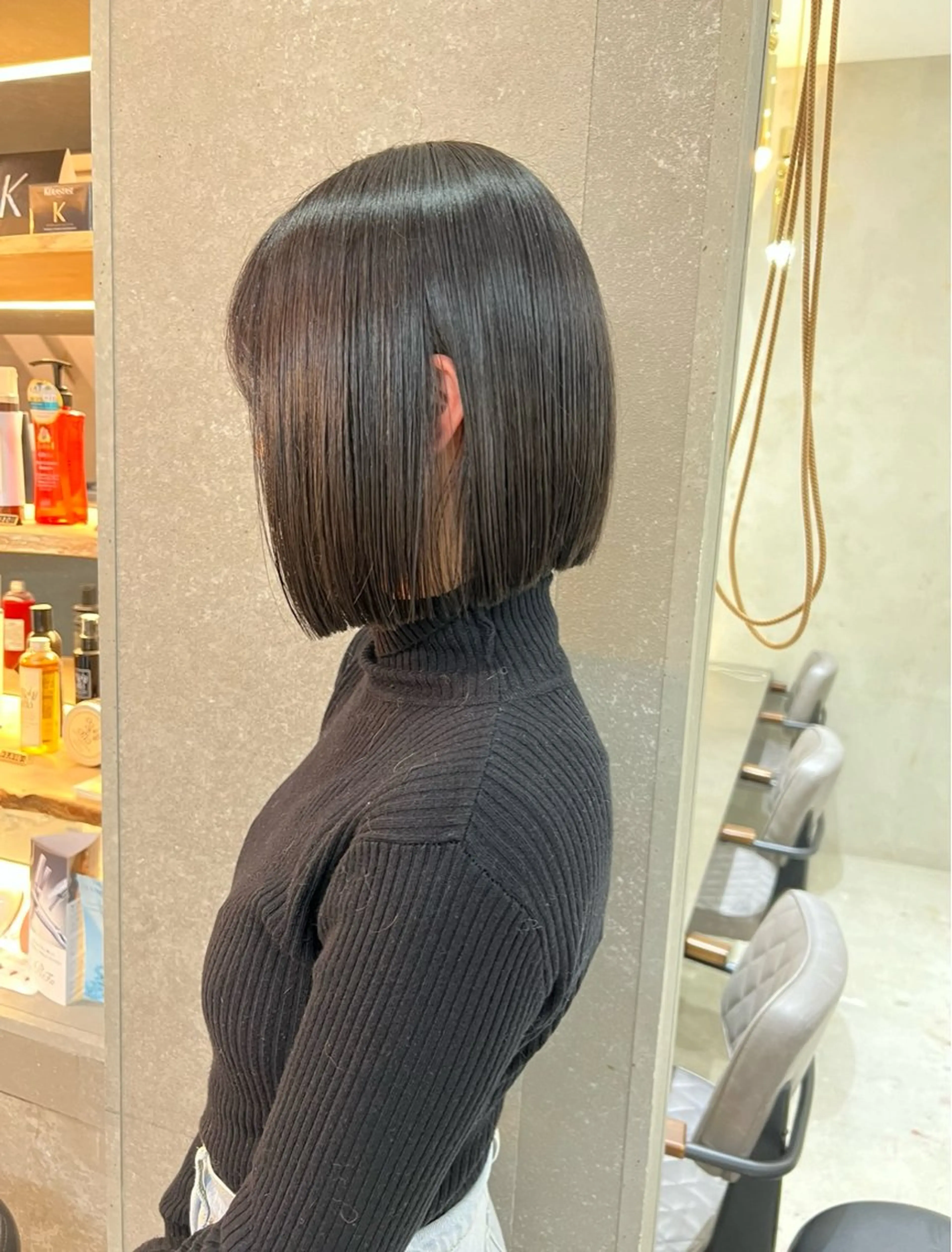 🌸前髪縮毛🌸カット🩵+顔周り縮毛矯正💜+高保湿トリートメント+超音波アイロン🌼顔周り矯正/前髪矯正の写真