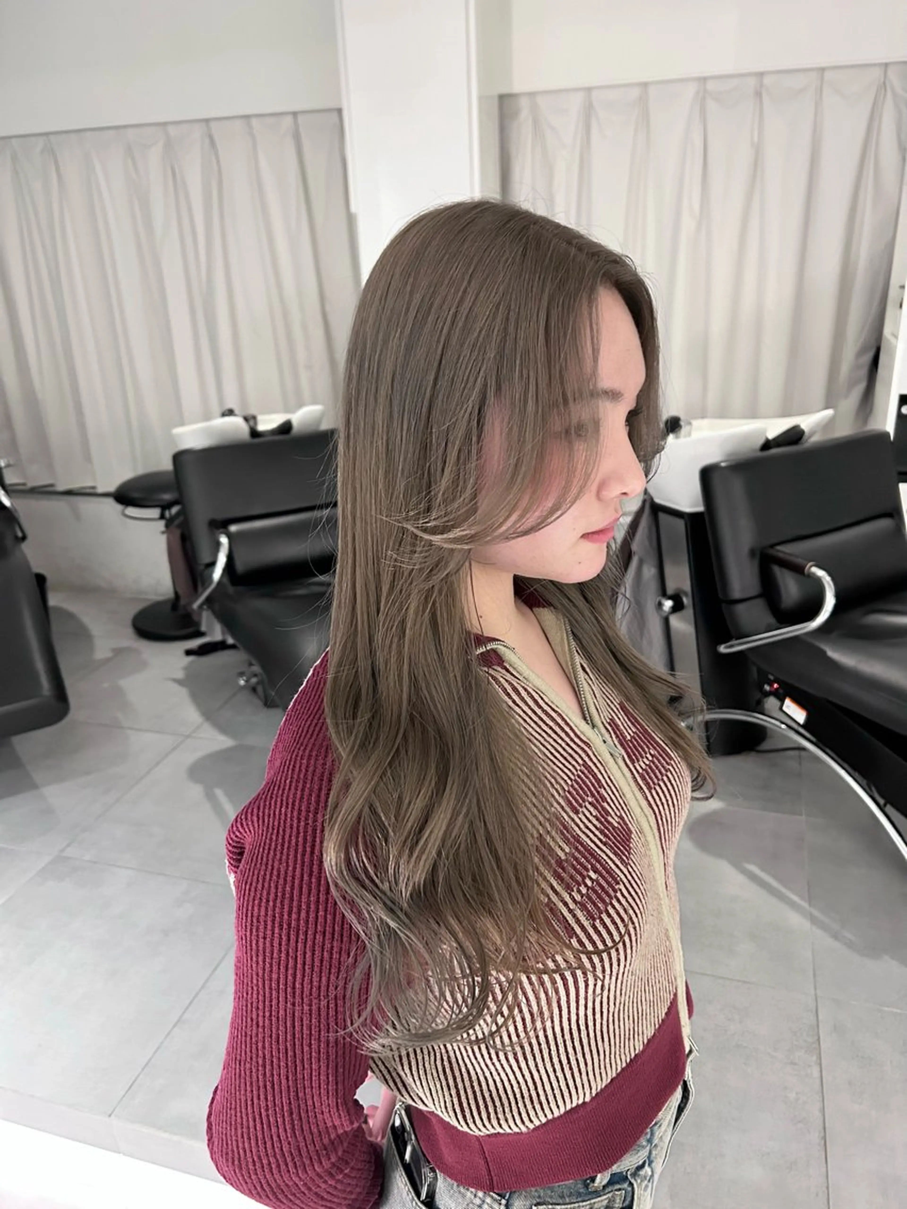 ロング カラー カット ヘアカラー トリートメント 🪞透けhair 🪞honokaのヘアスタイル