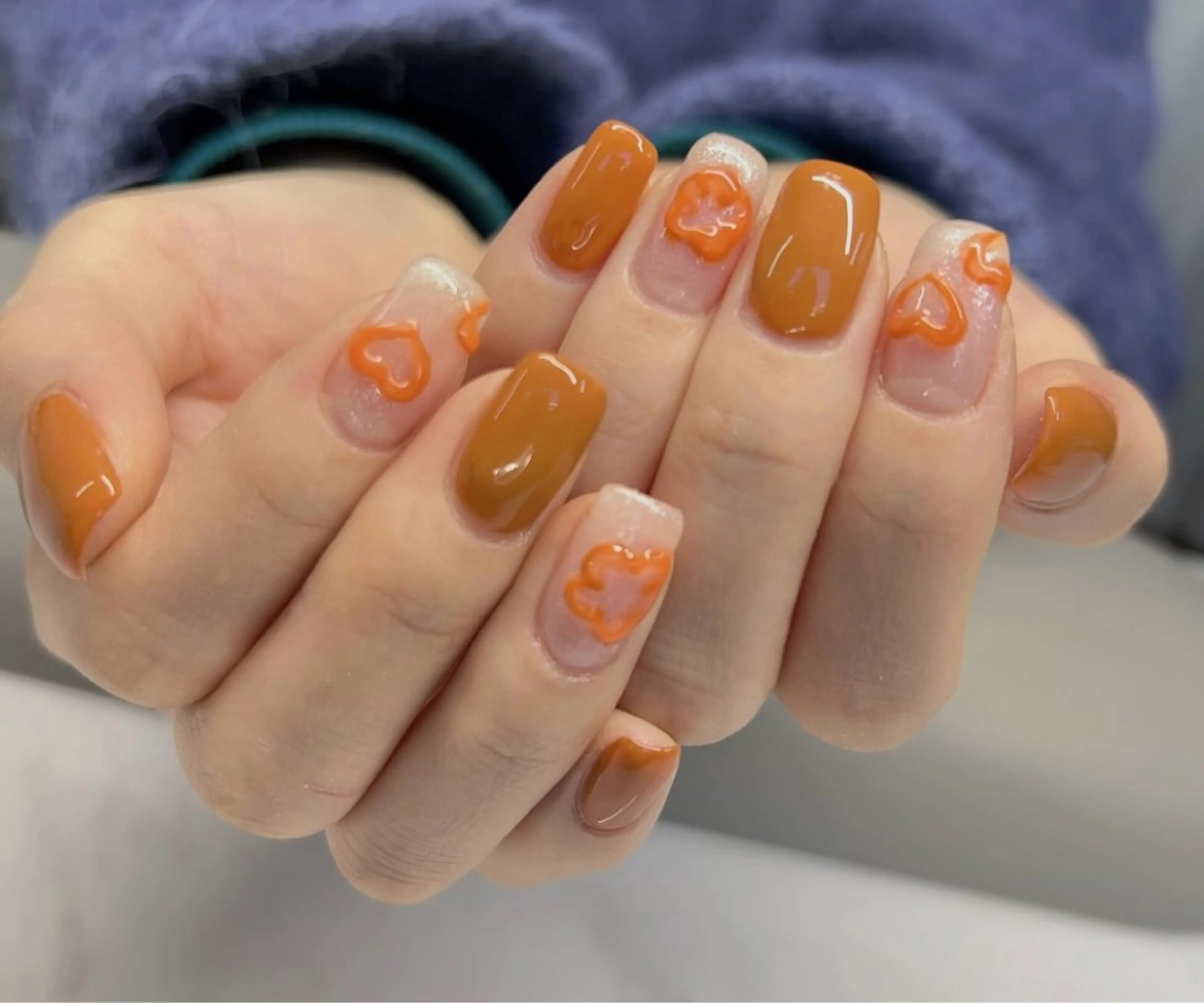 ネイル 成人式 フレンチネイル ジェルネイル グラデーション マグネットネイル ハンドネイル Rika  nail cocoのネイルデザイン