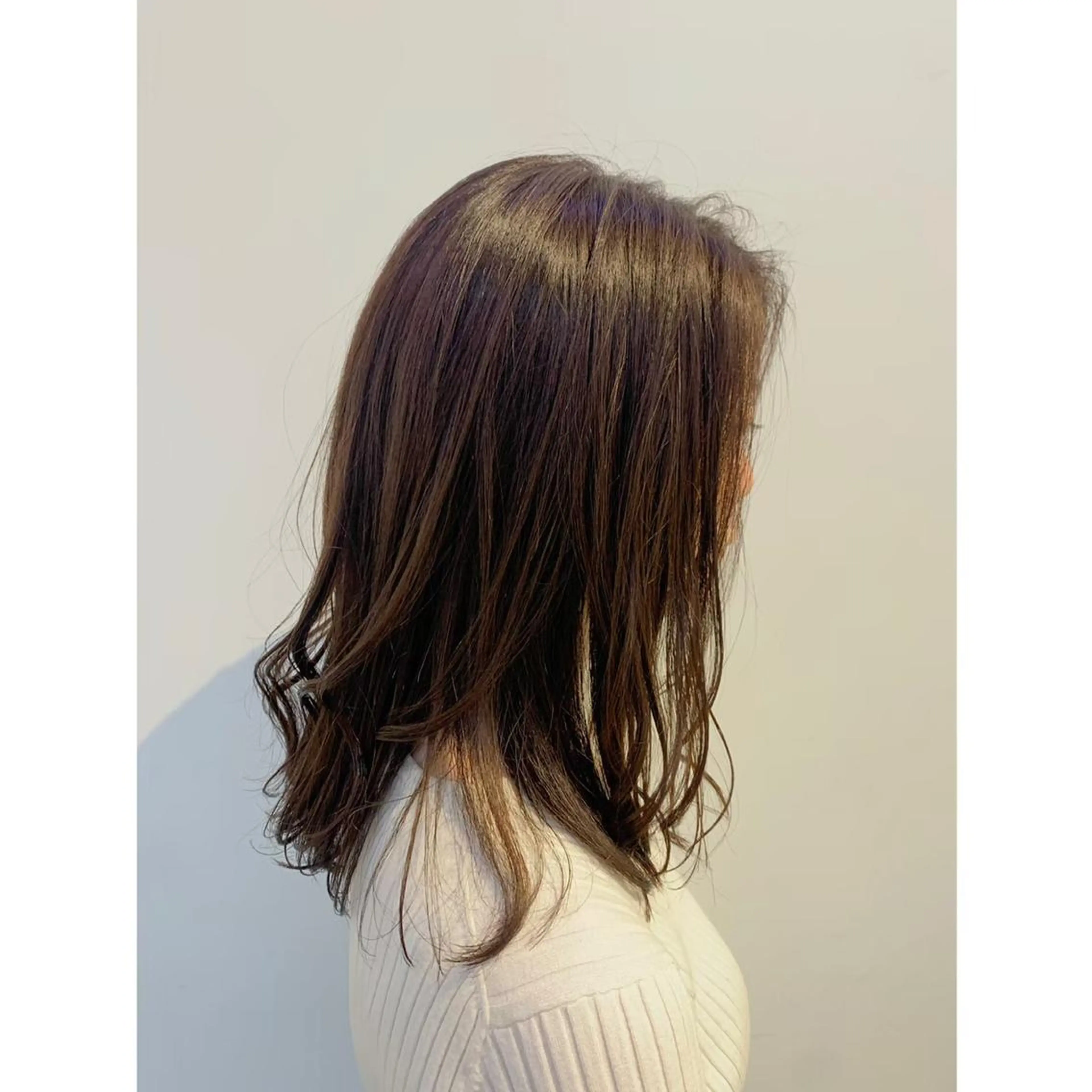 カラー ブリーチしない暖色 カラー🥀杉 優菜のヘアスタイル