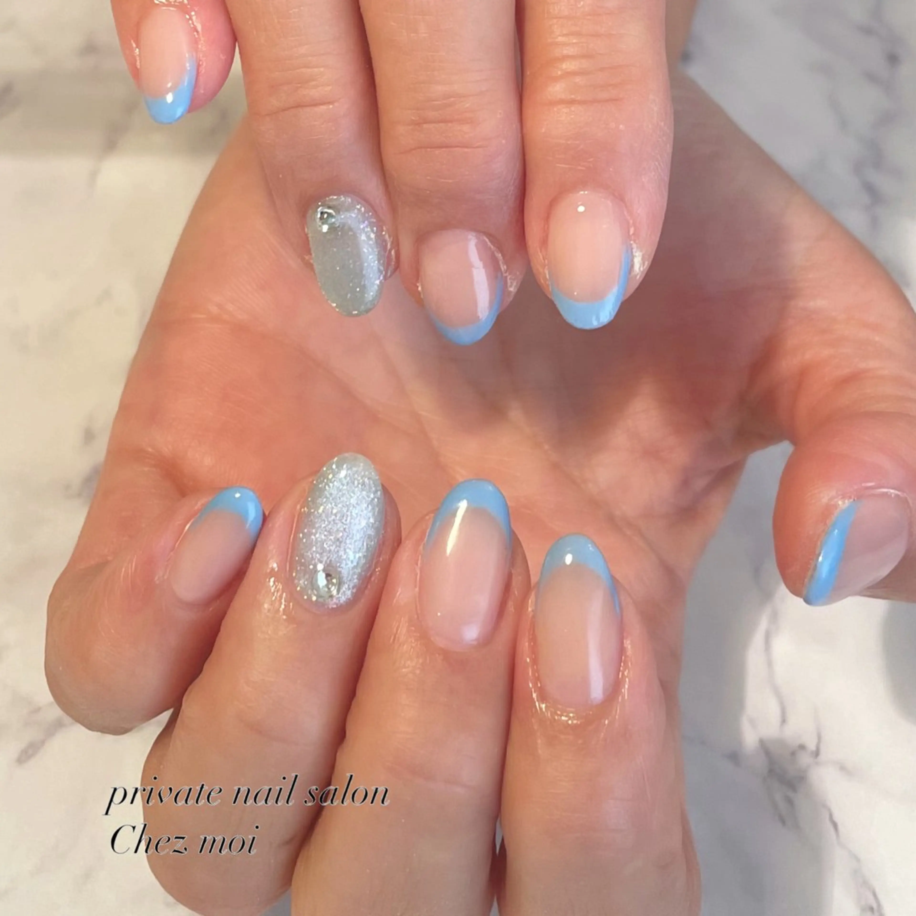 ネイル フレンチネイル マグネットネイル KOMINE TOMOKOのネイルデザイン