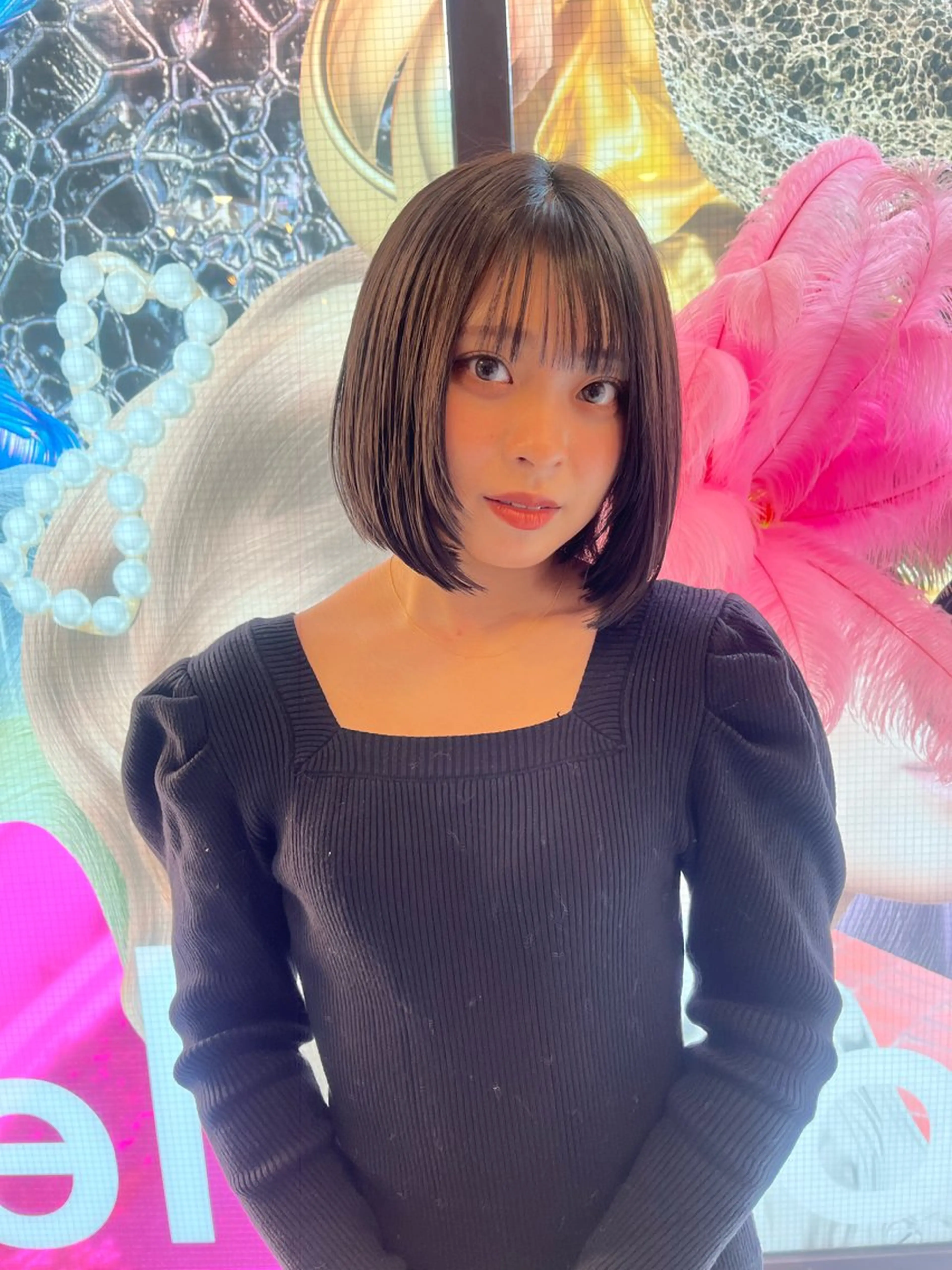 ミディアム カラー ヘアアレンジ @kyoniyy KYONIのヘアスタイル