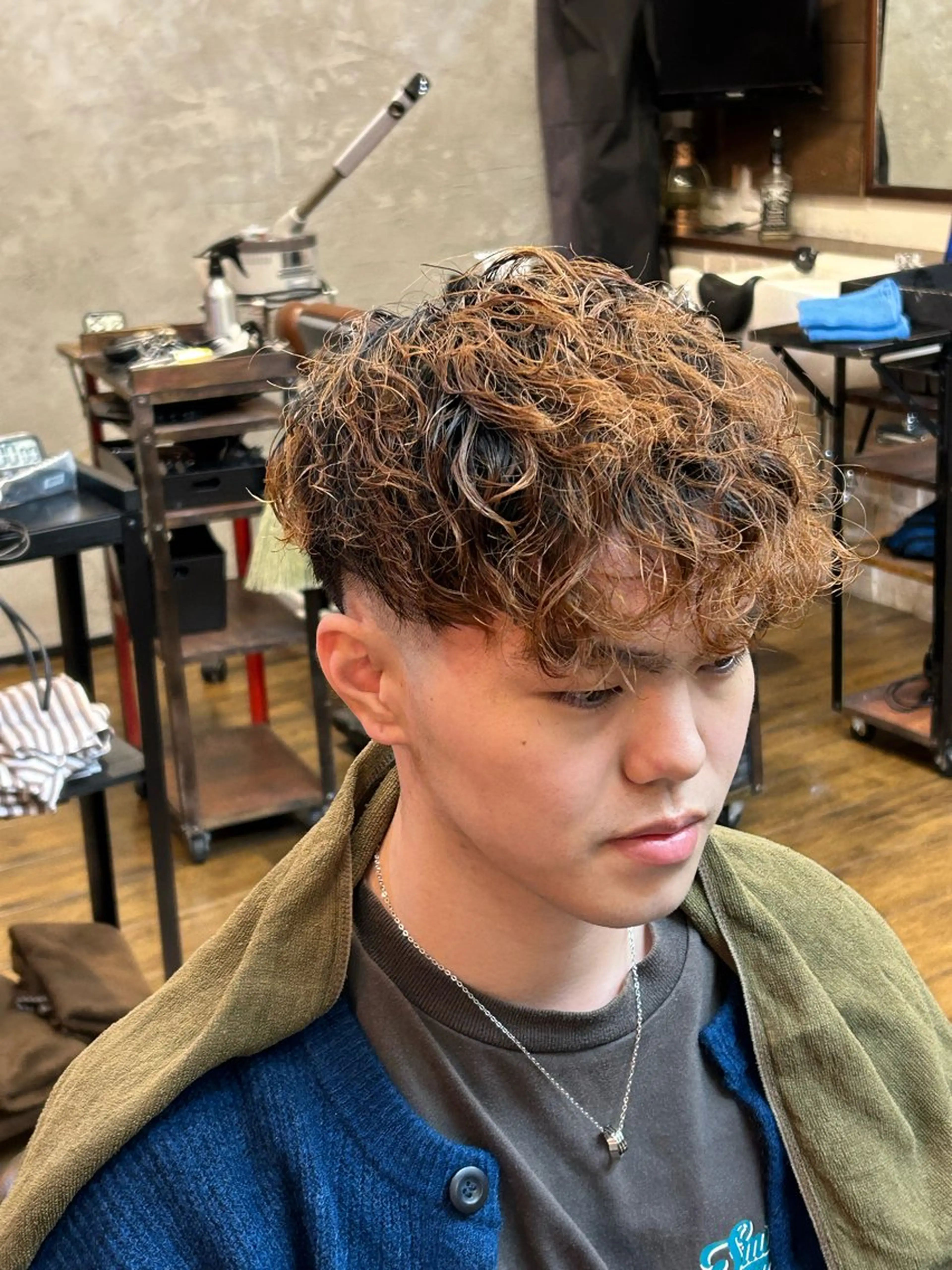 ショート パーマ メンズ メンズパーマ ニュアンスパーマ ナイルプラス ヨウのヘアスタイル