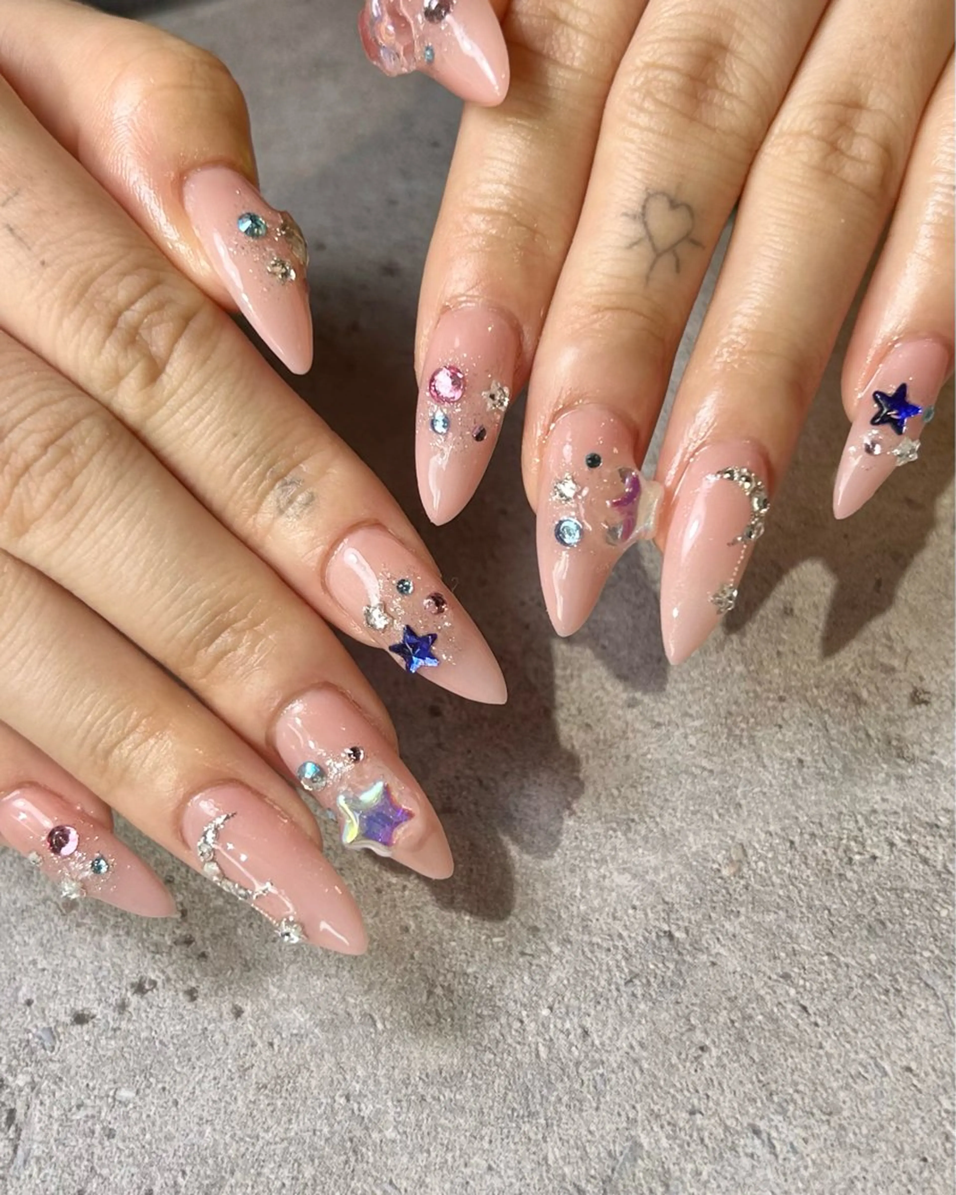 ネイル キラキラネイル 持ち込み ハンドネイル Reflection marikoのネイルデザイン