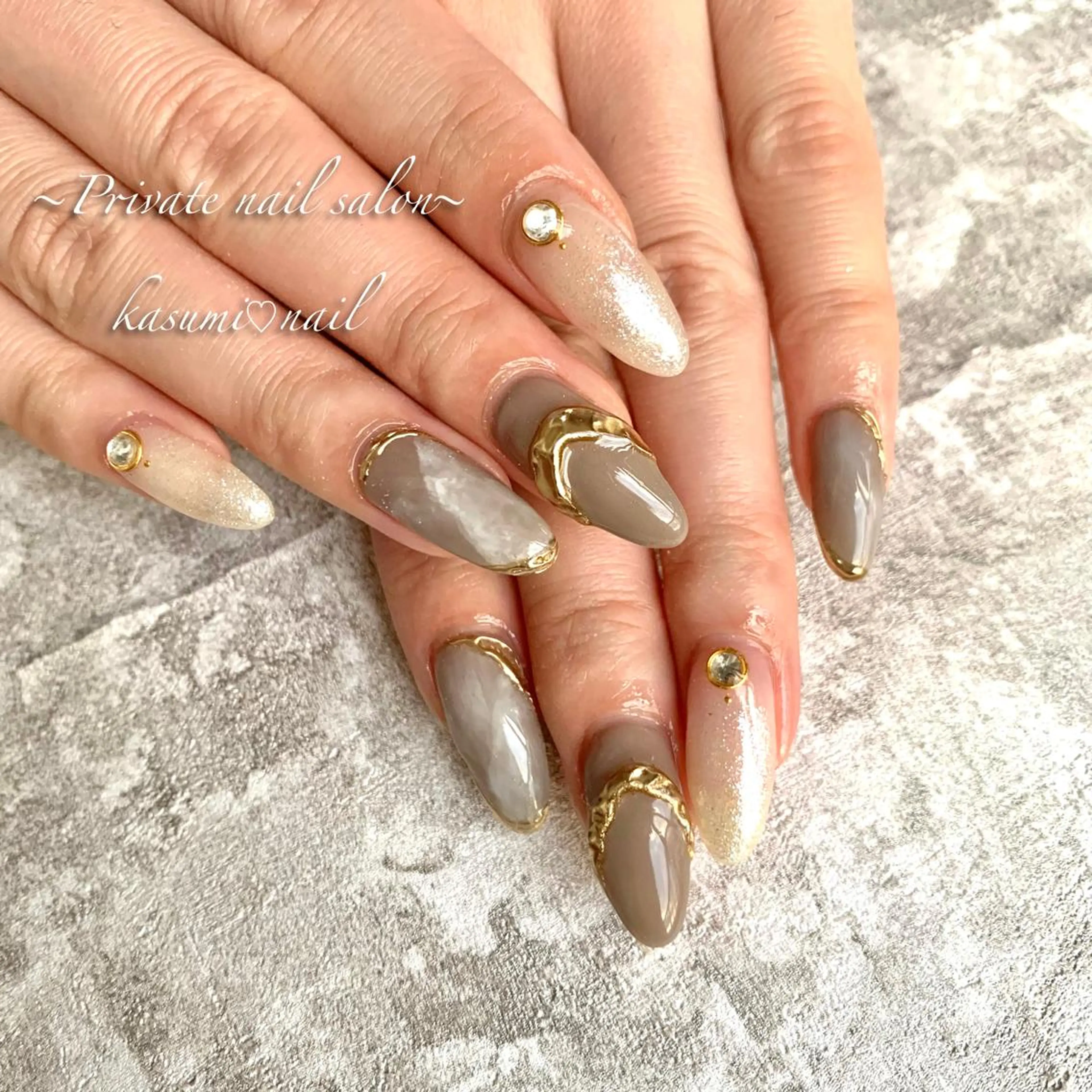 ネイル ニュアンスネイル 春ネイル KASUMI♡ Nailのネイルデザイン