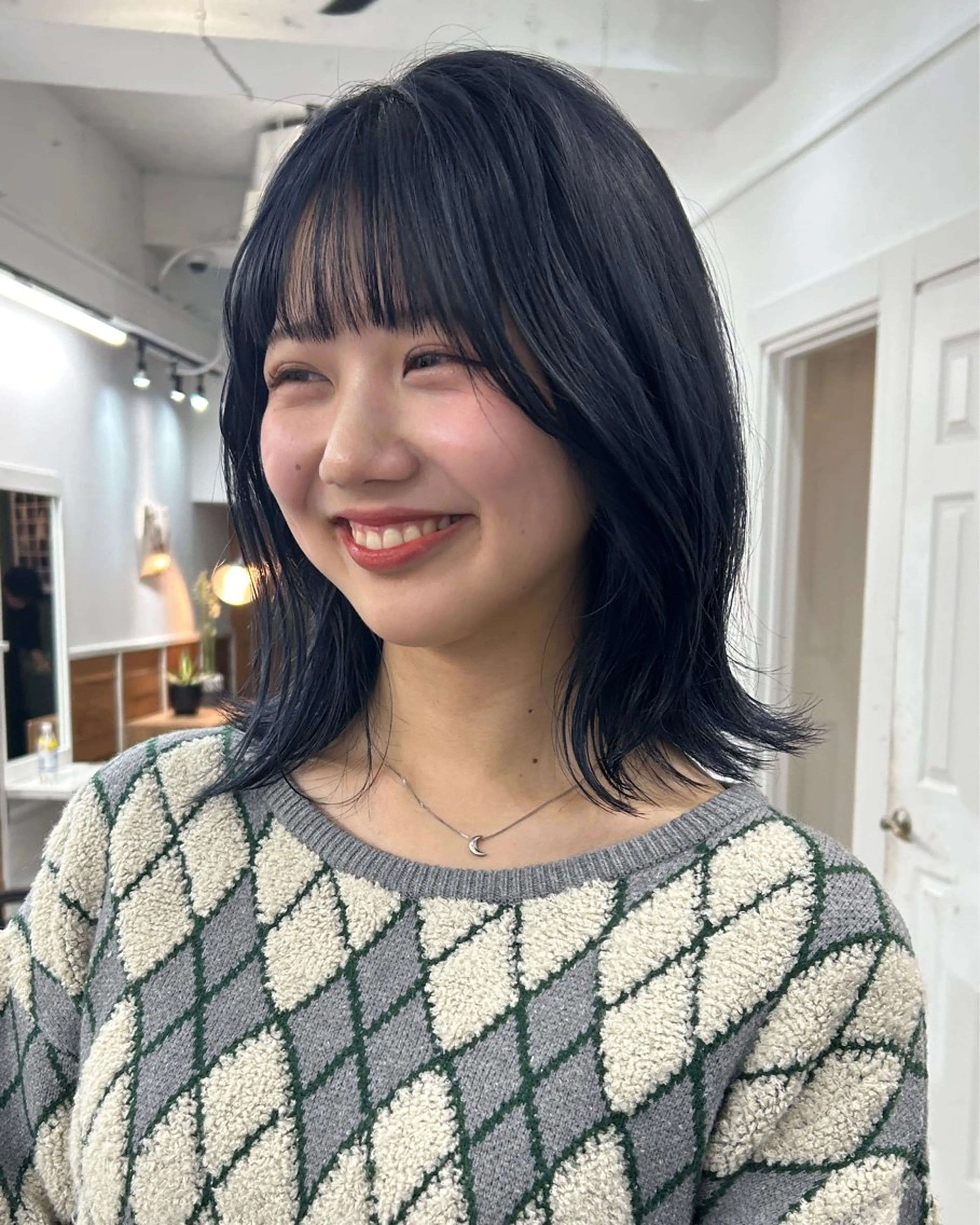 ミディアム カラー レイヤーボブ/ 艶カラー/サナ🌼のヘアスタイル