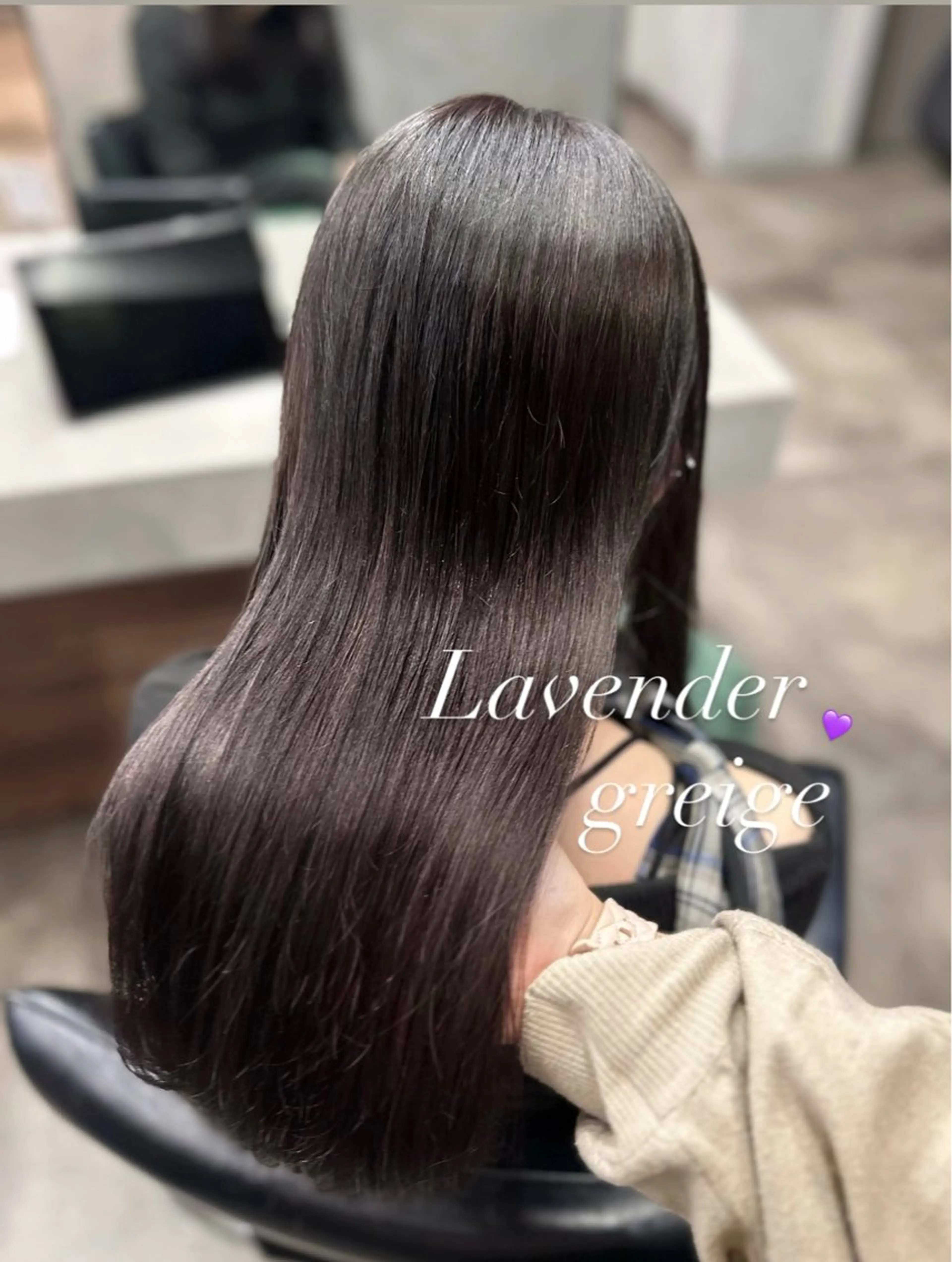 カラー ラベンダーカラー ミウ/ 銀座/暖色 🫧のヘアスタイル