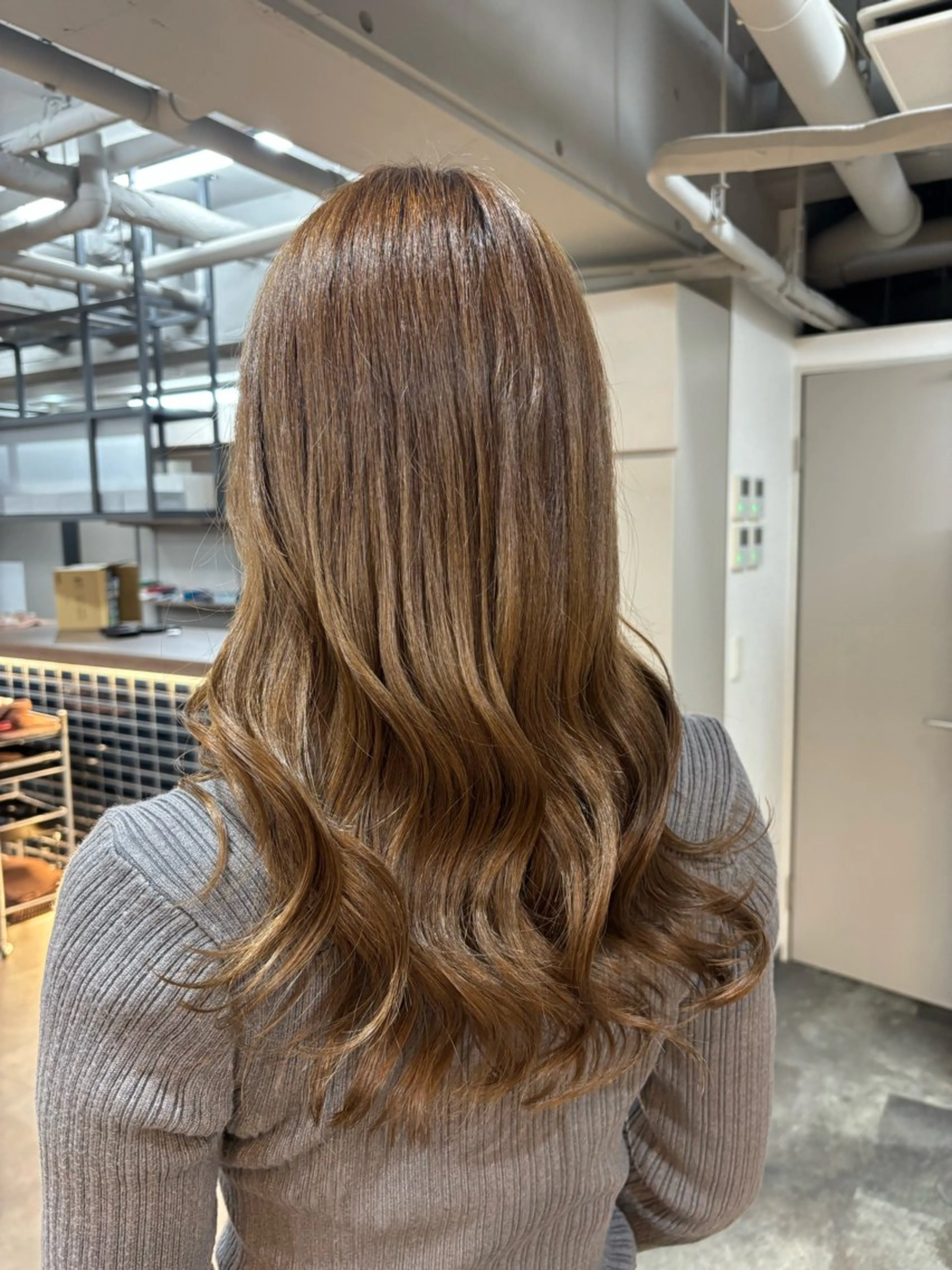 ロング カラー カット ヘアカラー トリートメント レイヤー✂︎ぷつボブ 艶カラー🤍noaのヘアスタイル