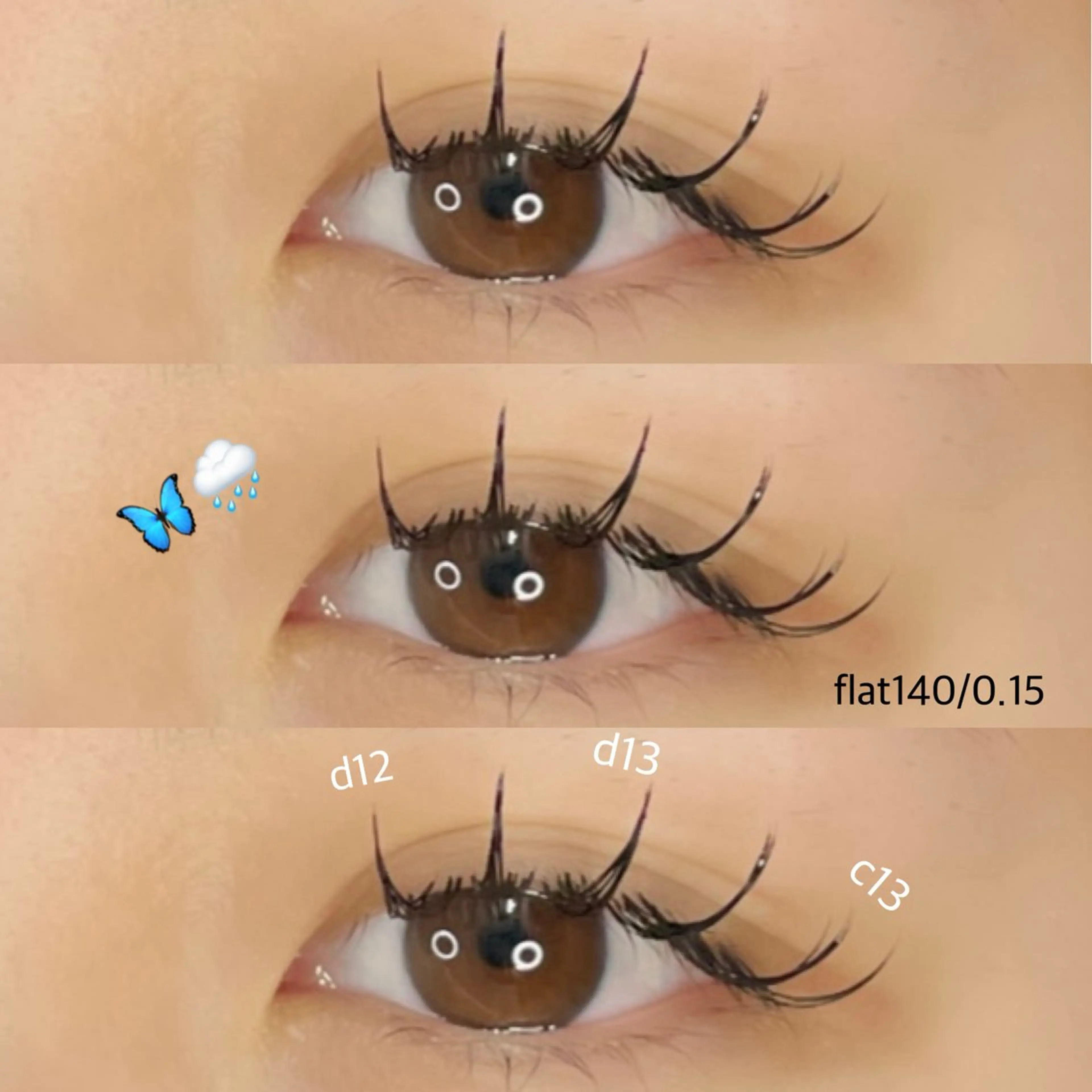 マツエク・マツパ La SHE's KAEDEのマツエク・マツパデザイン