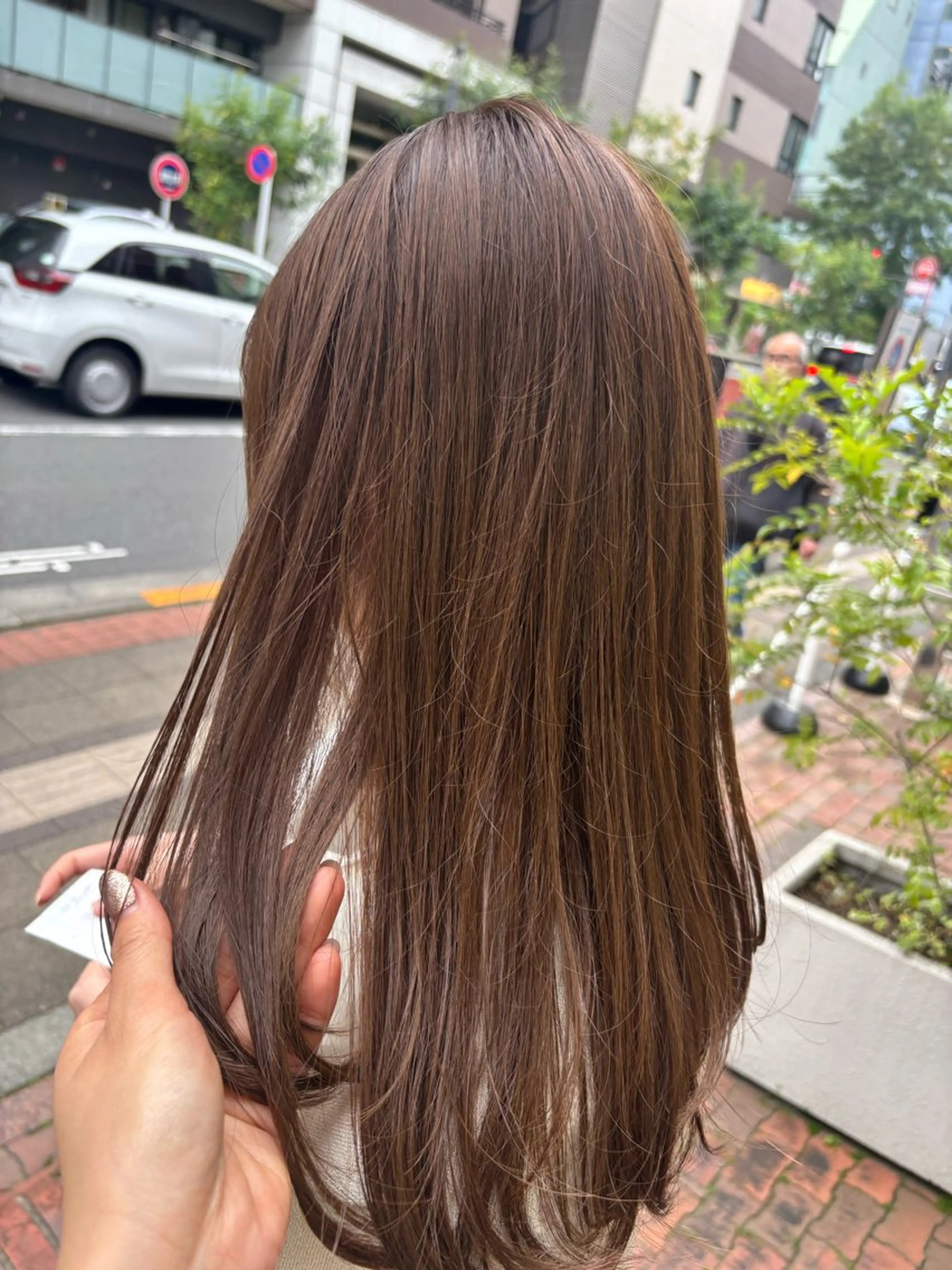 ロング カラー ブラウンカラー 透明感カラー レイヤーカット ロング トリートメント カット ヘアカラー トリートメント 田野倉NEXT店 美髪ニストのヘアスタイル