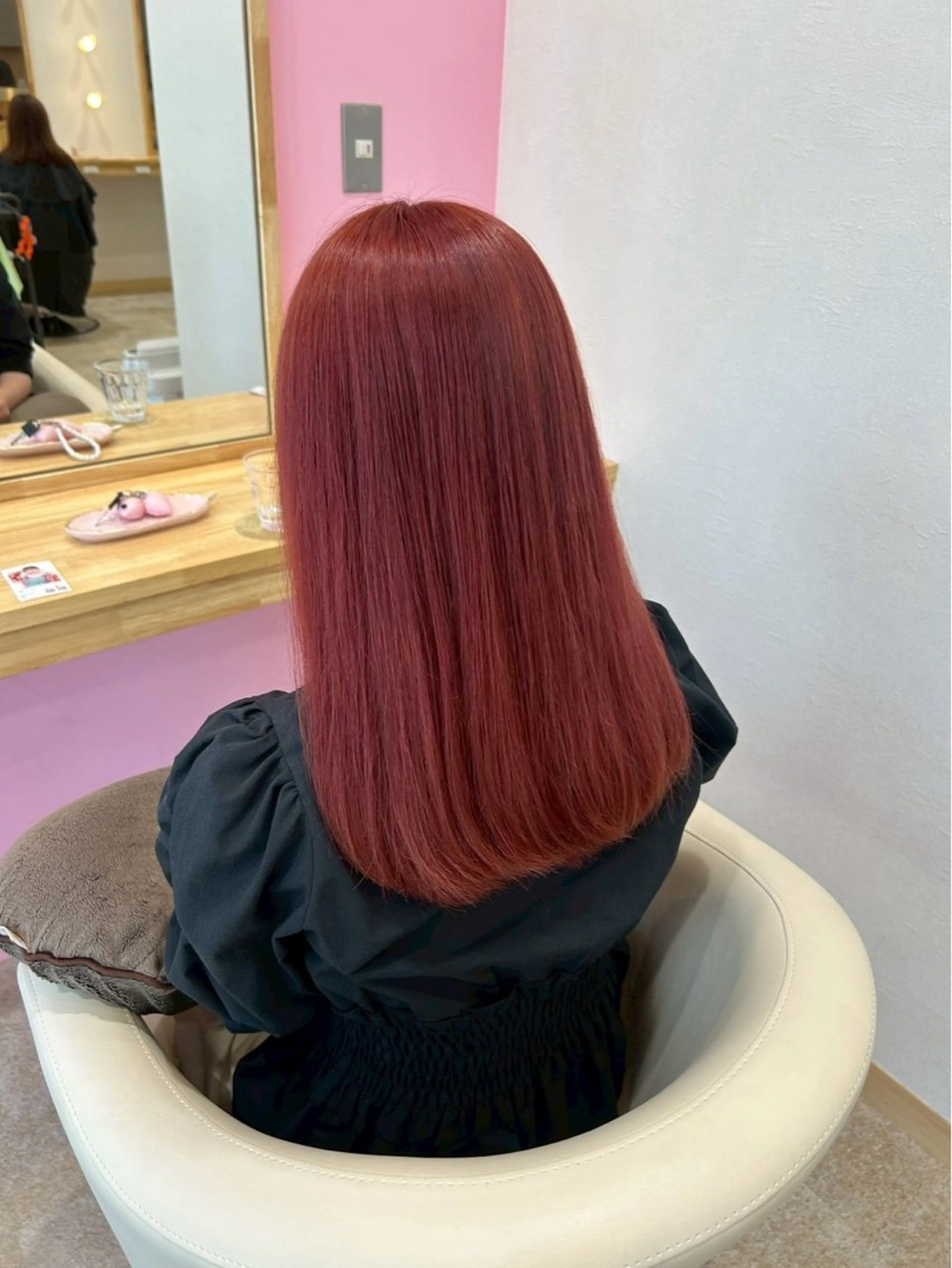 ロング カット ヘアカラー トリートメント 艶カラー/ 縮毛矯正/いくののヘアスタイル