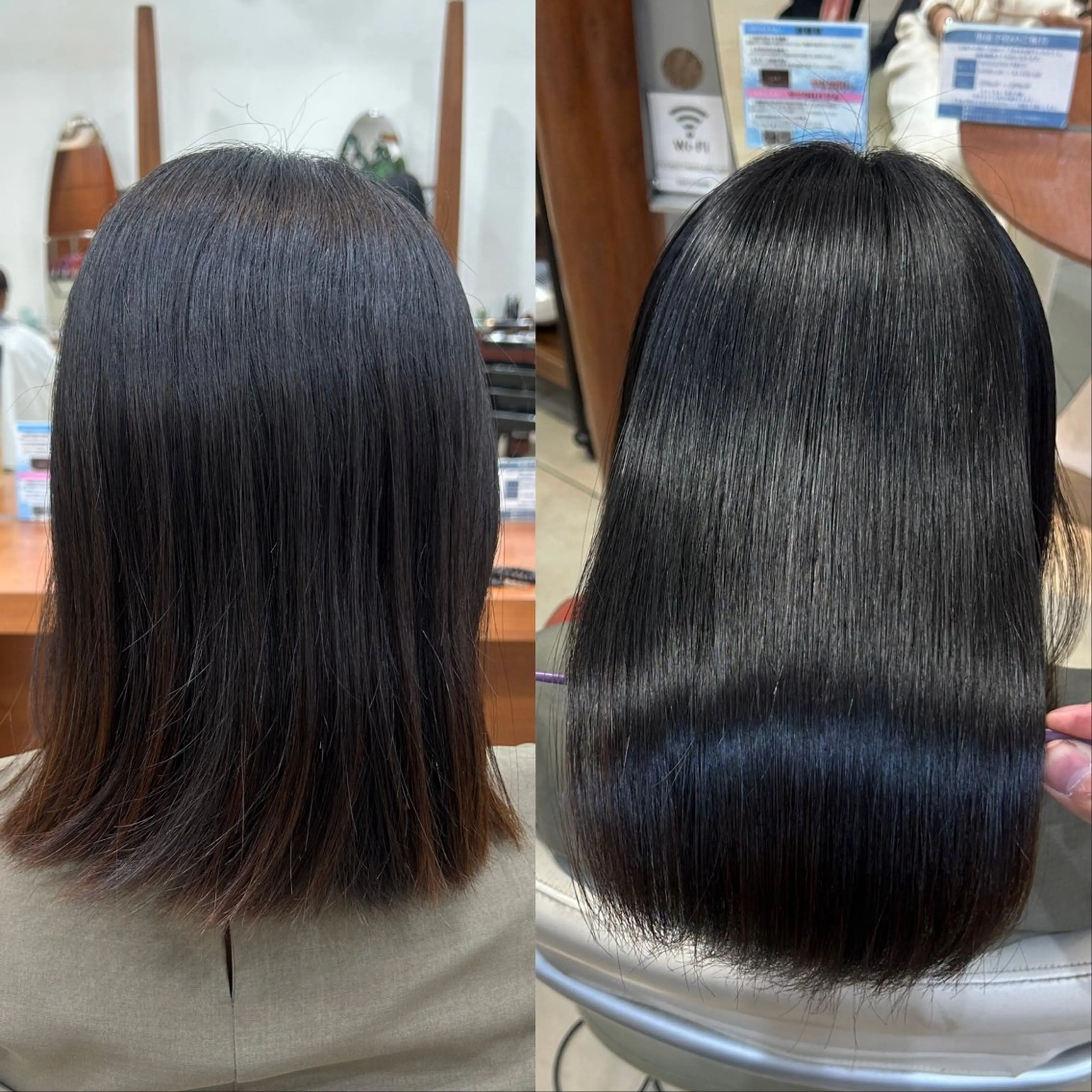 ミディアム パーマ 縮毛矯正 トリートメント 🦋💜金澤 愛奈💜🦋のヘアスタイル