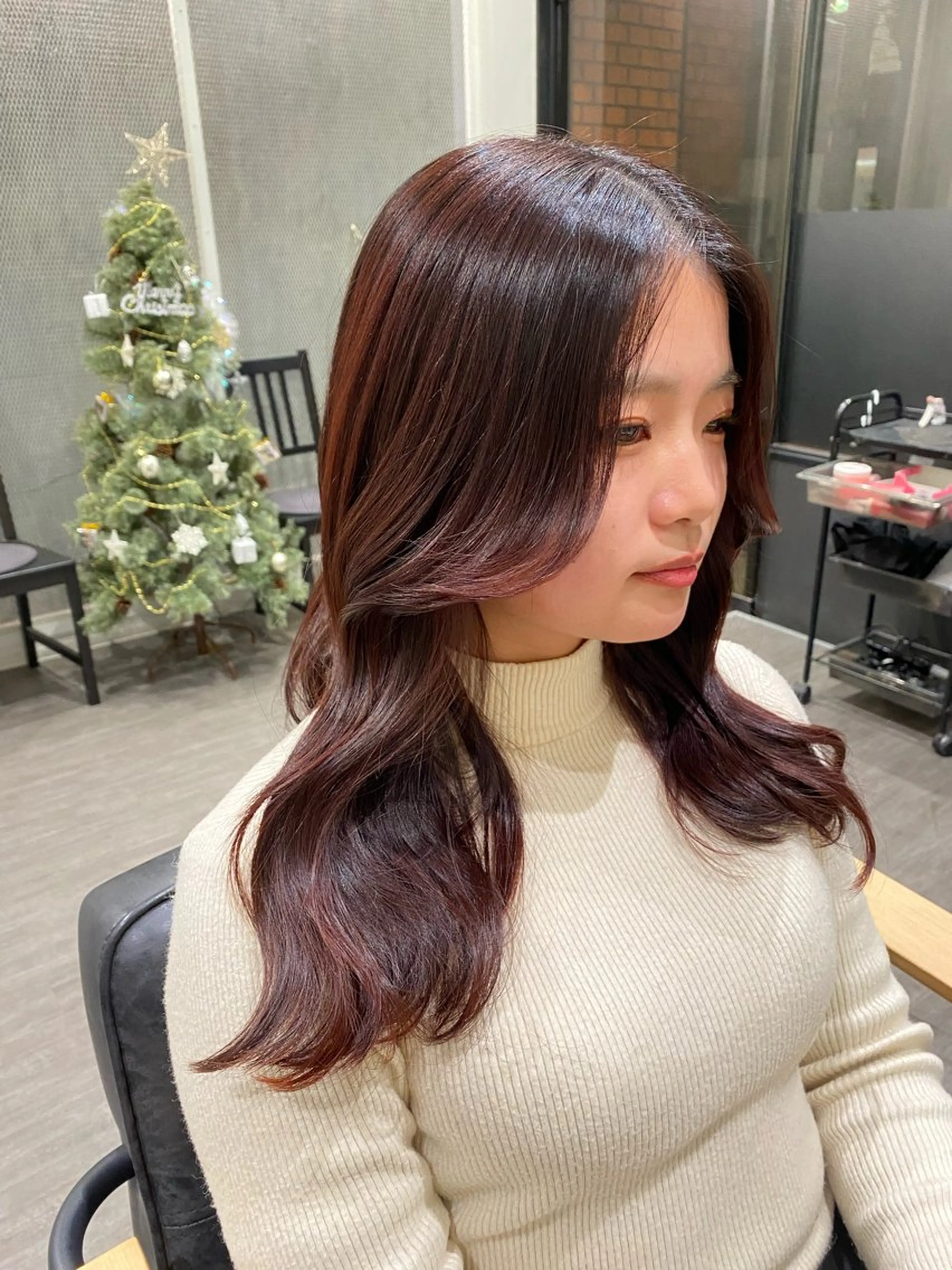 ロング ピンクブラウン cocotte🫧 絹村 琴美のヘアスタイル