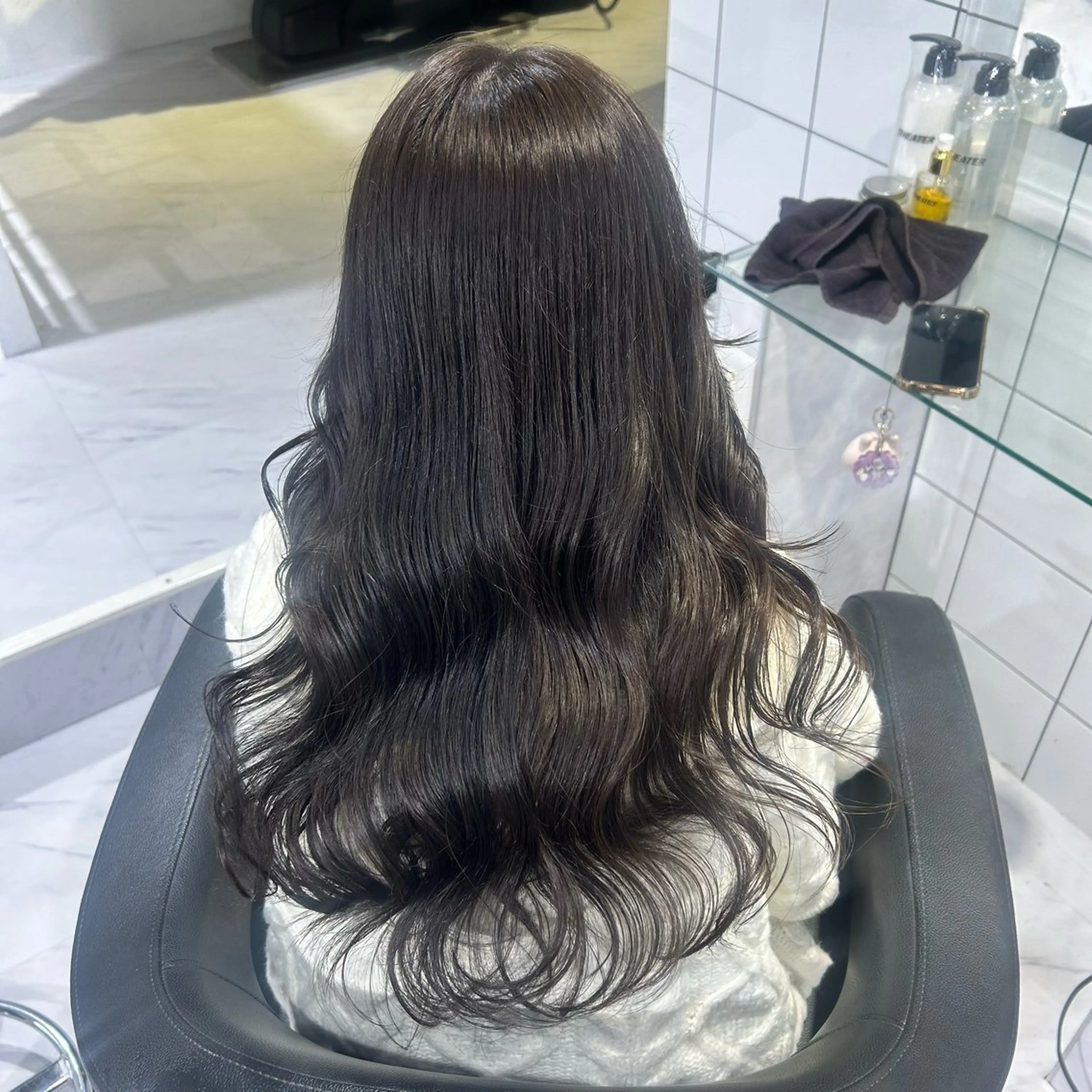 ロング カラー カット ヘアカラー トリートメント 表参道/透明感カラー /暗髪/ジュキヤのヘアスタイル