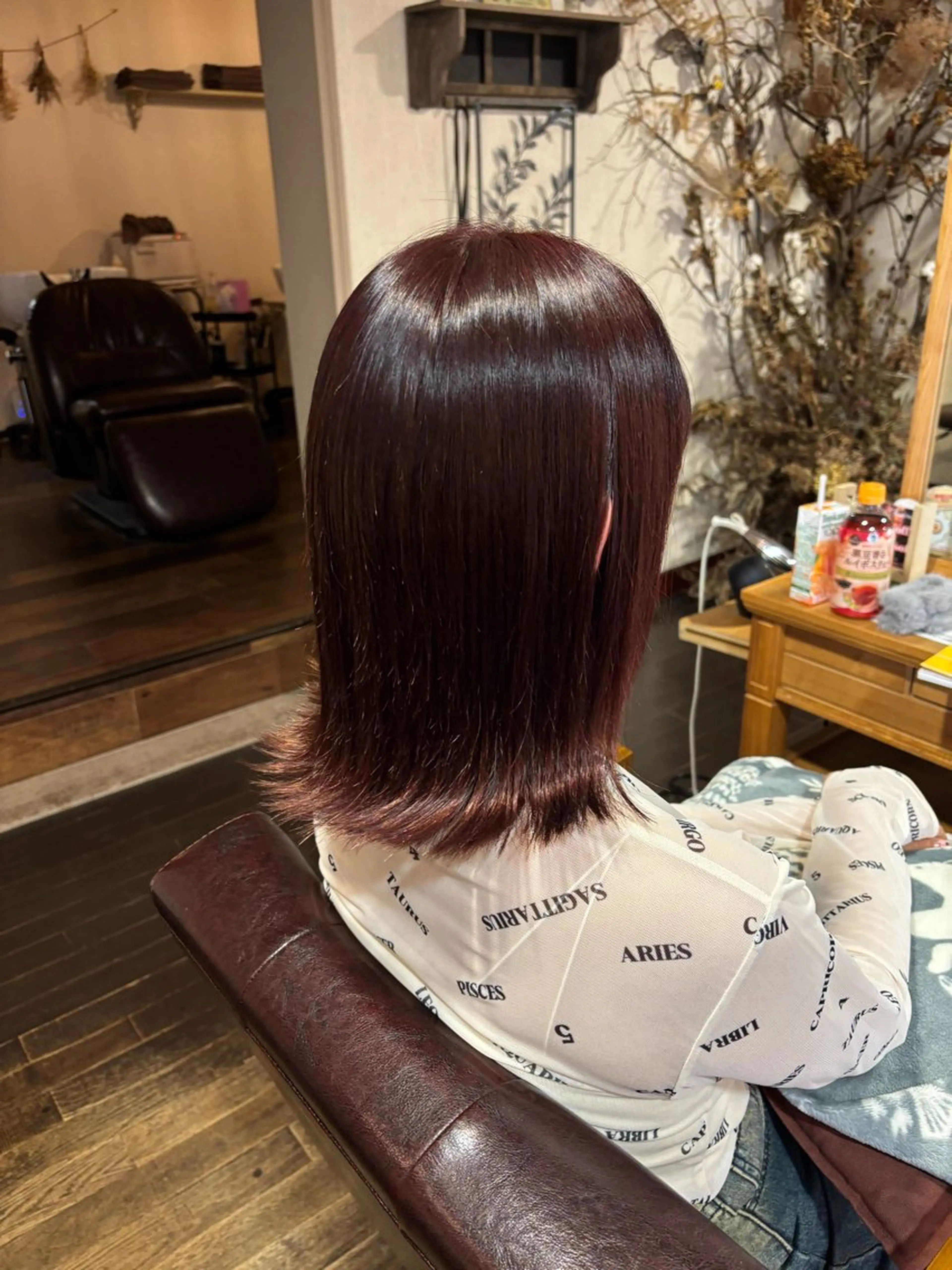 カラー レッドカラー アカリ😸🫶 カラーリスト🧡のヘアスタイル