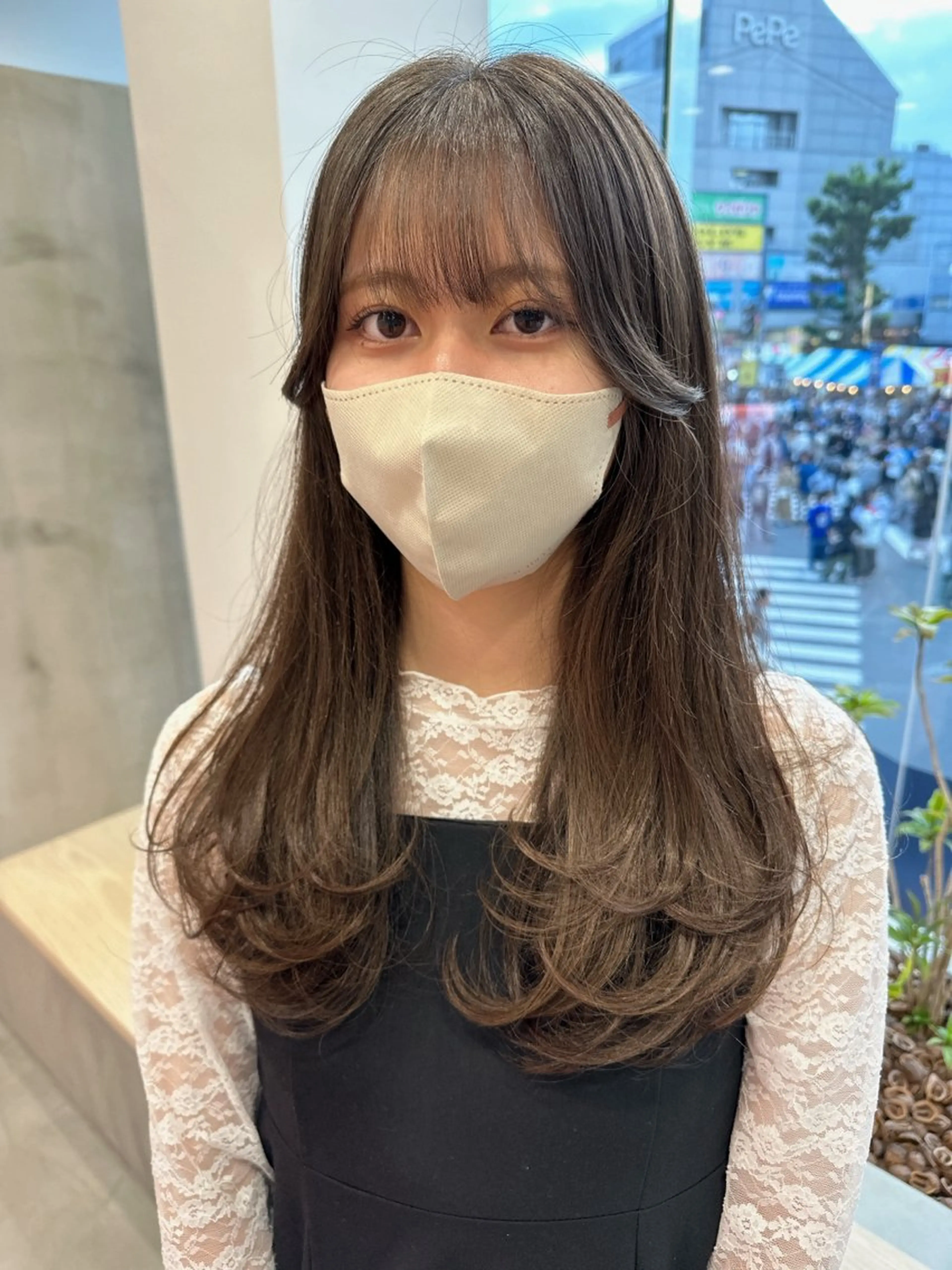 ロング カット トリートメント 中山 まどかのヘアスタイル