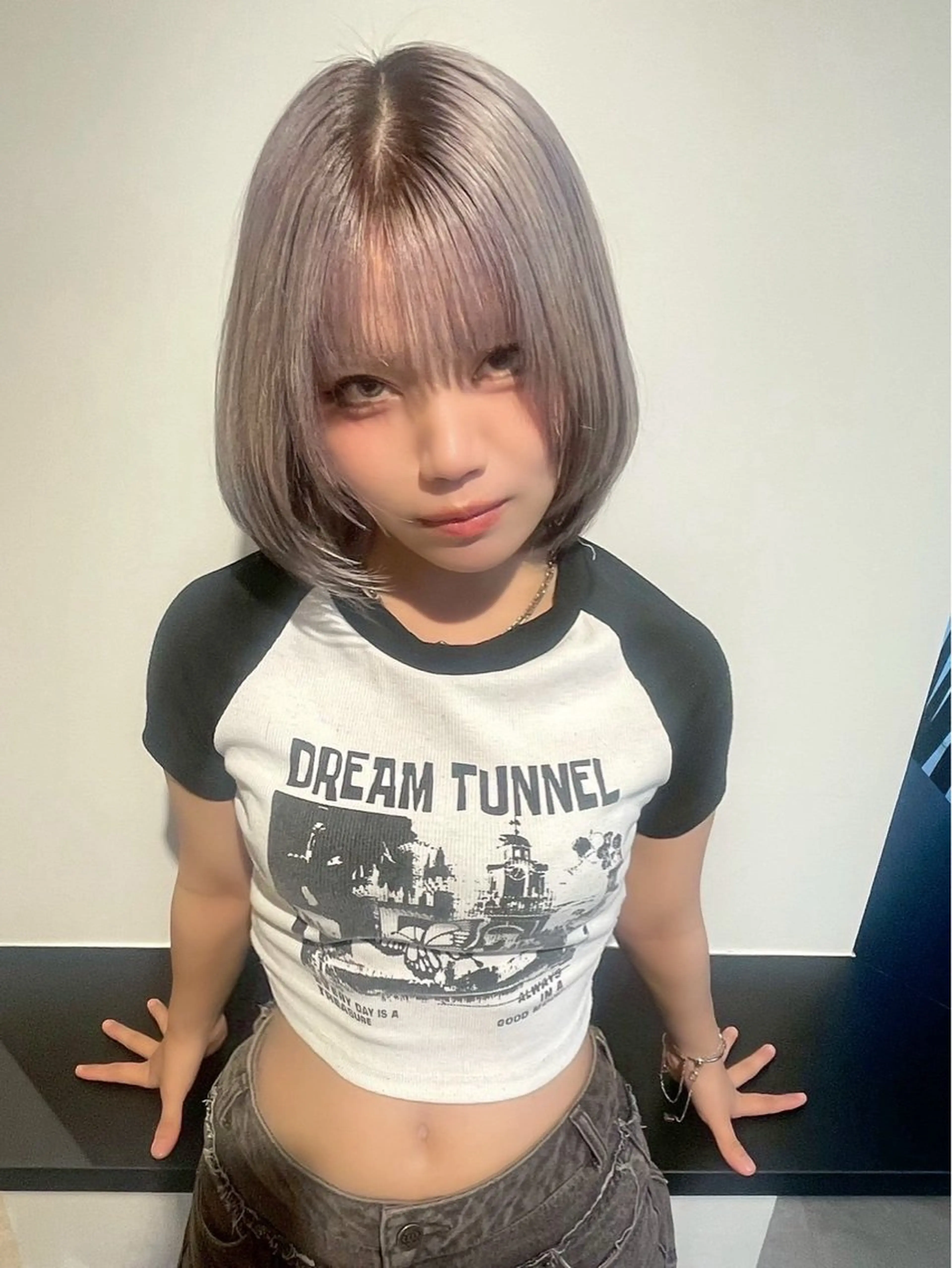 ミディアム カラー ヘアアレンジ ヘアカラー Salon de Shioriのヘアスタイル