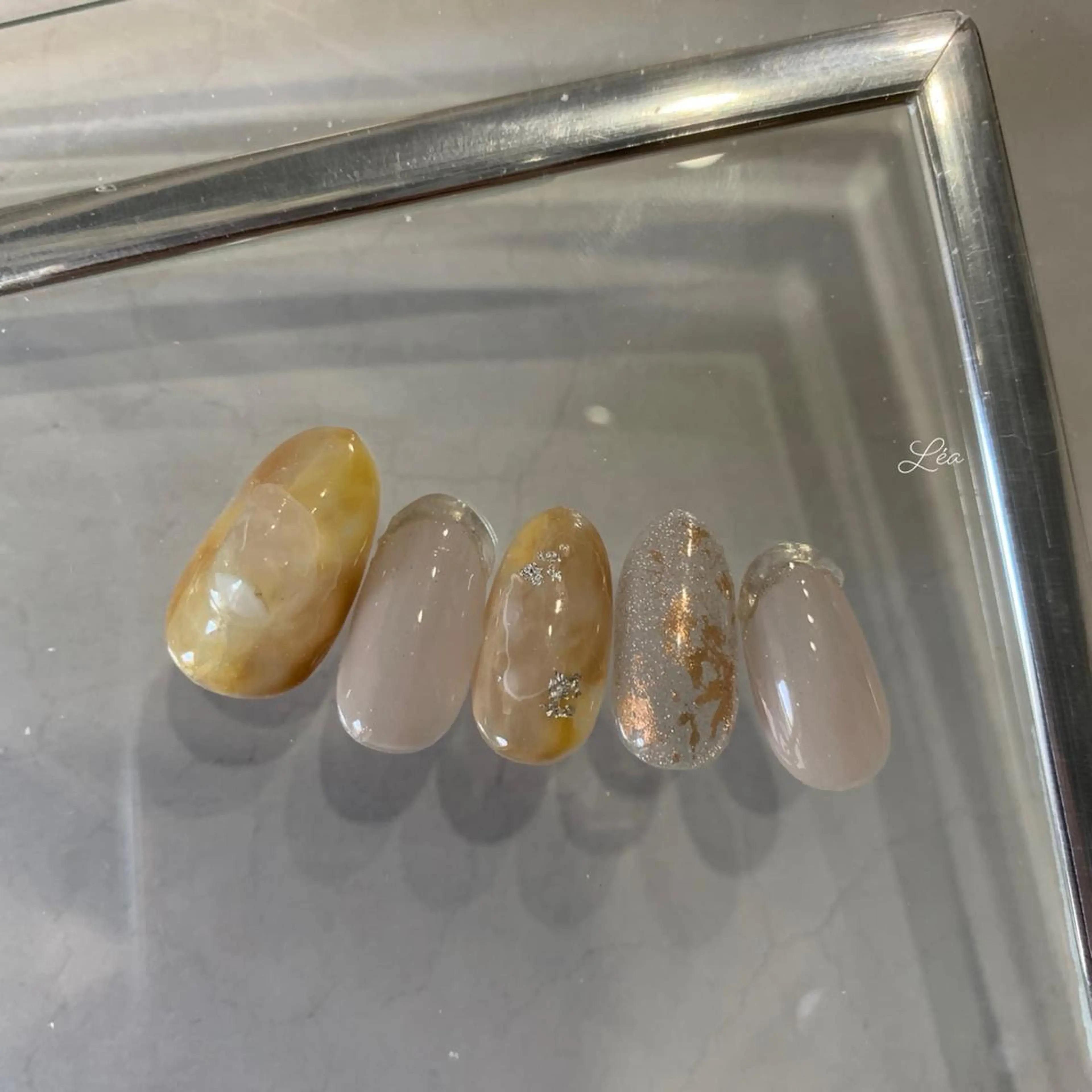 ネイル ジェルネイル パラジェル Léa nailのネイルデザイン