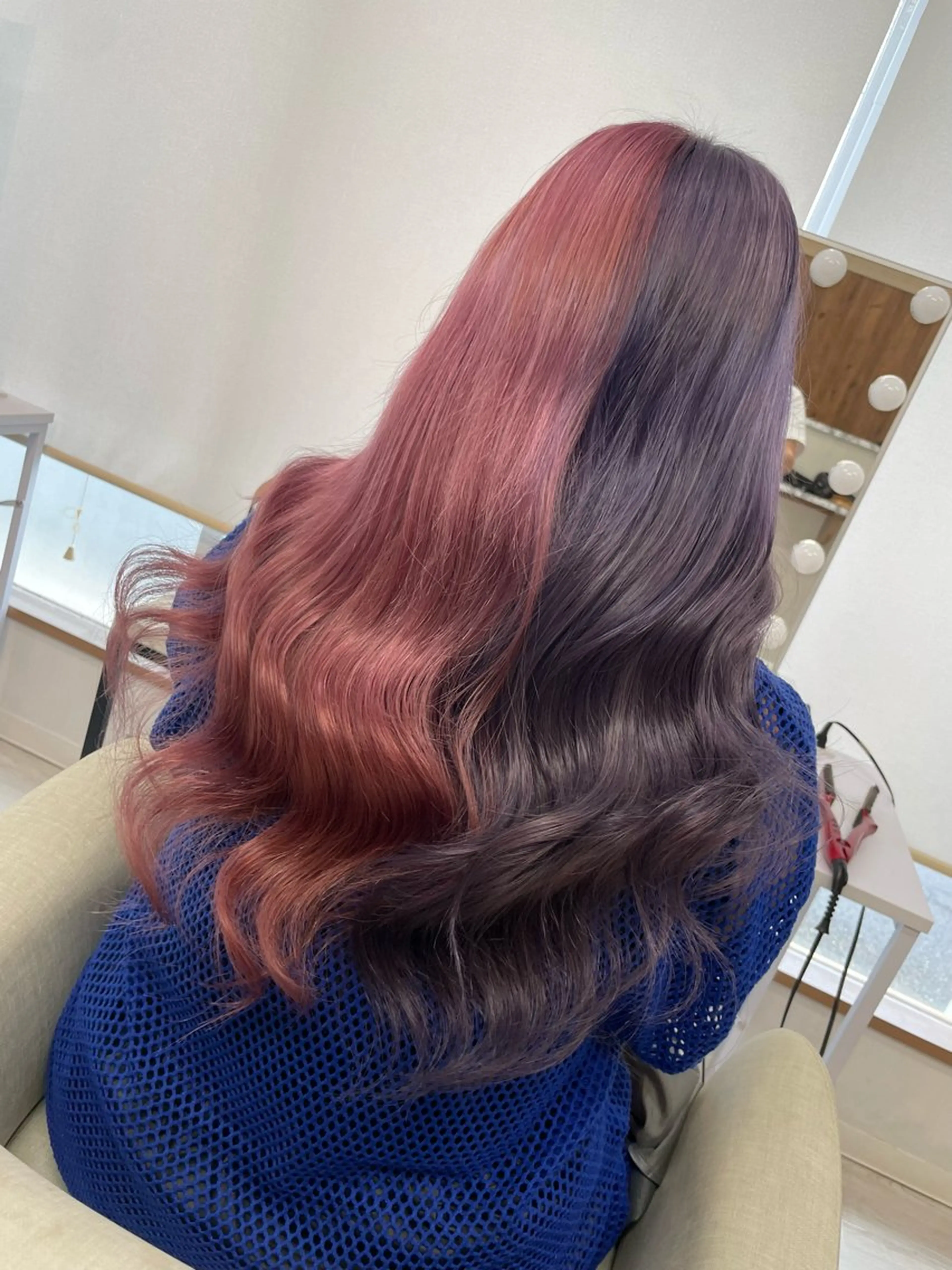 ロング プルシールエクステ/ ハイトーン/ブリーチのヘアスタイル