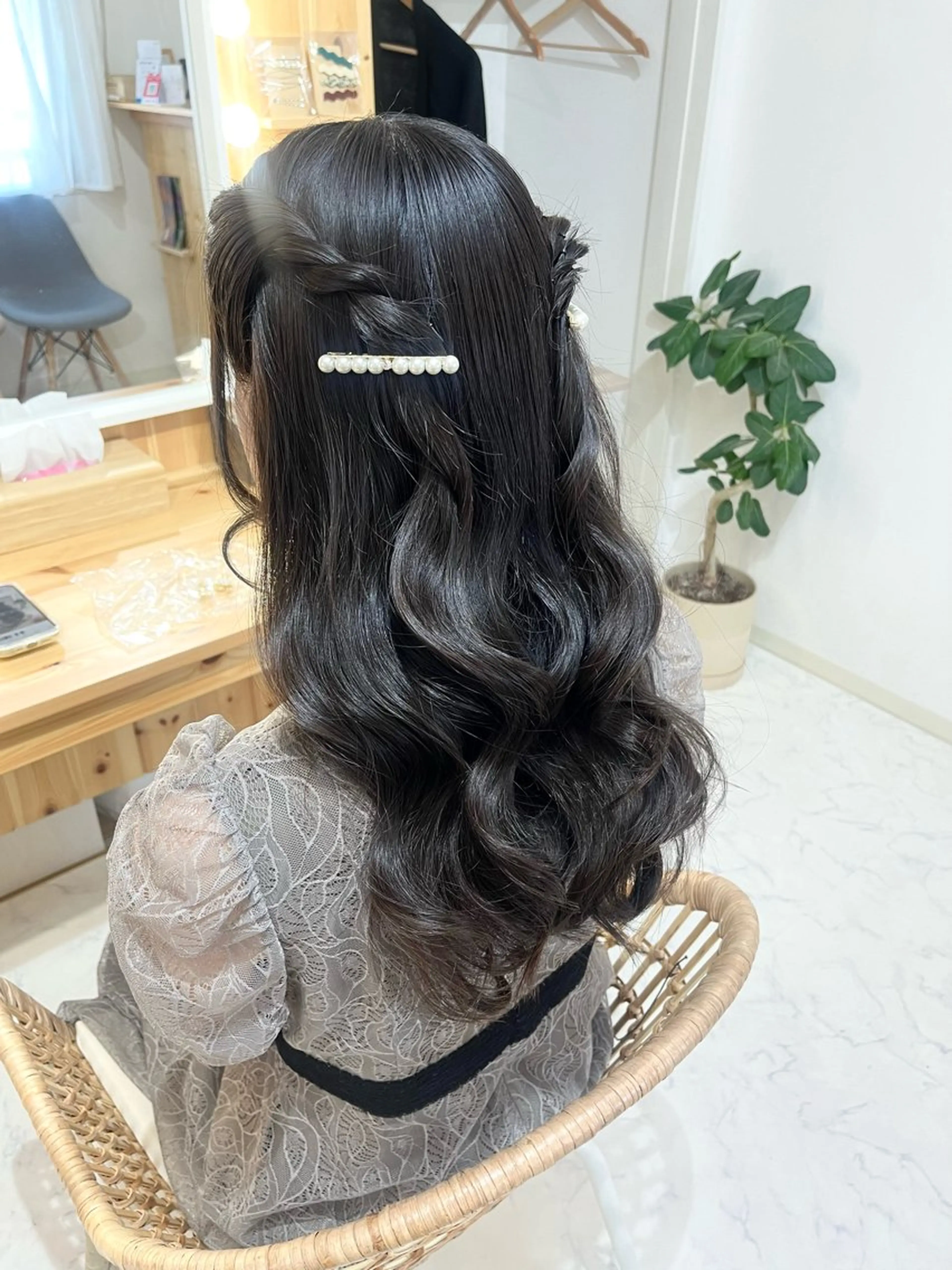 セミロング ヘアアレンジ ヘアセット ヘアセットサロン /上坪愛美のヘアスタイル