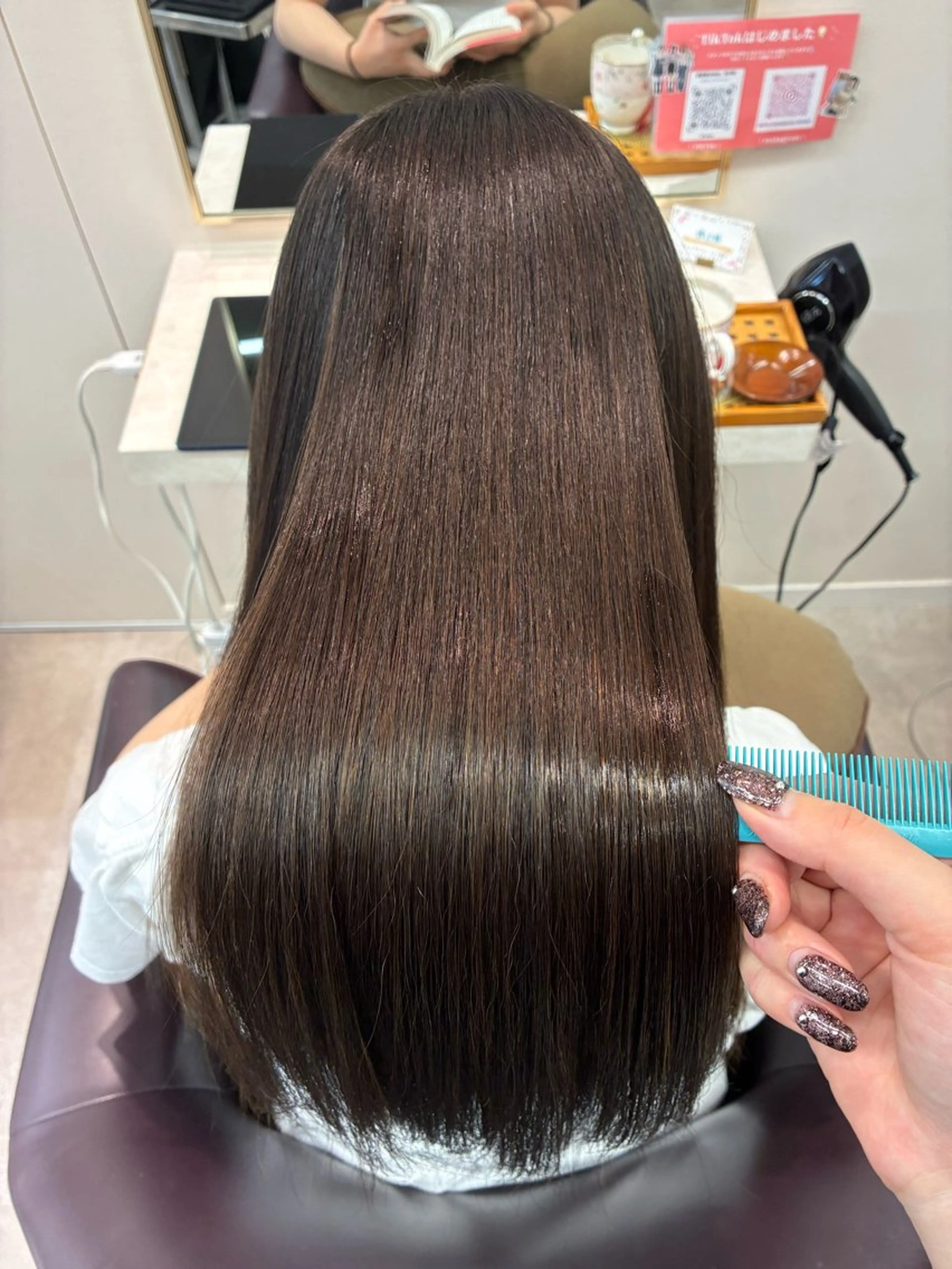 ロング 縮毛矯正 縮毛矯正/アレンジ FACE。ゆのんのヘアスタイル