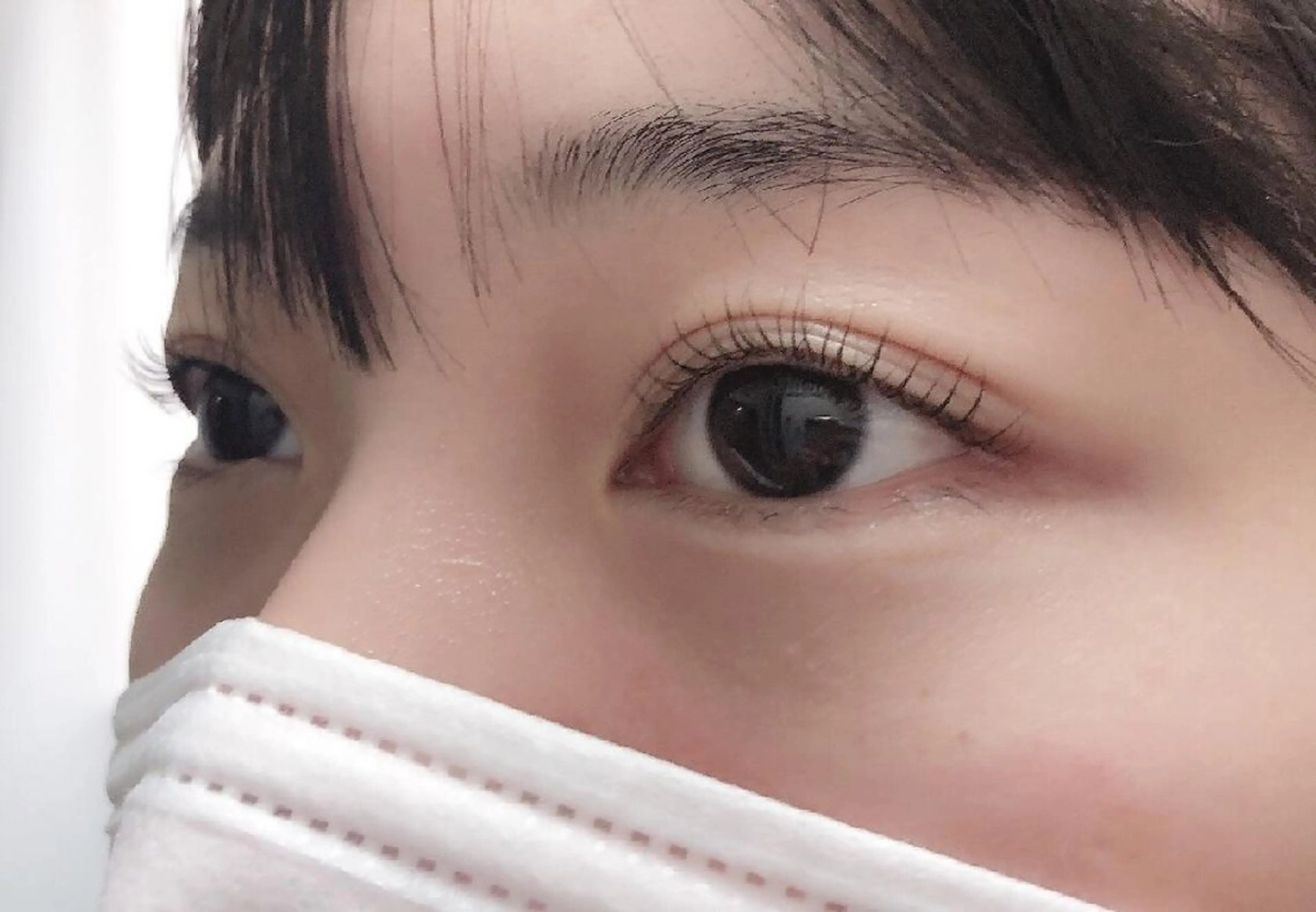 マツエク・マツパ 付け放題 フラットラッシュ ナチュラル まつげパーマ 一重×まつ毛パーマ マツパ 吉岡 ゆうなのマツエク・マツパデザイン