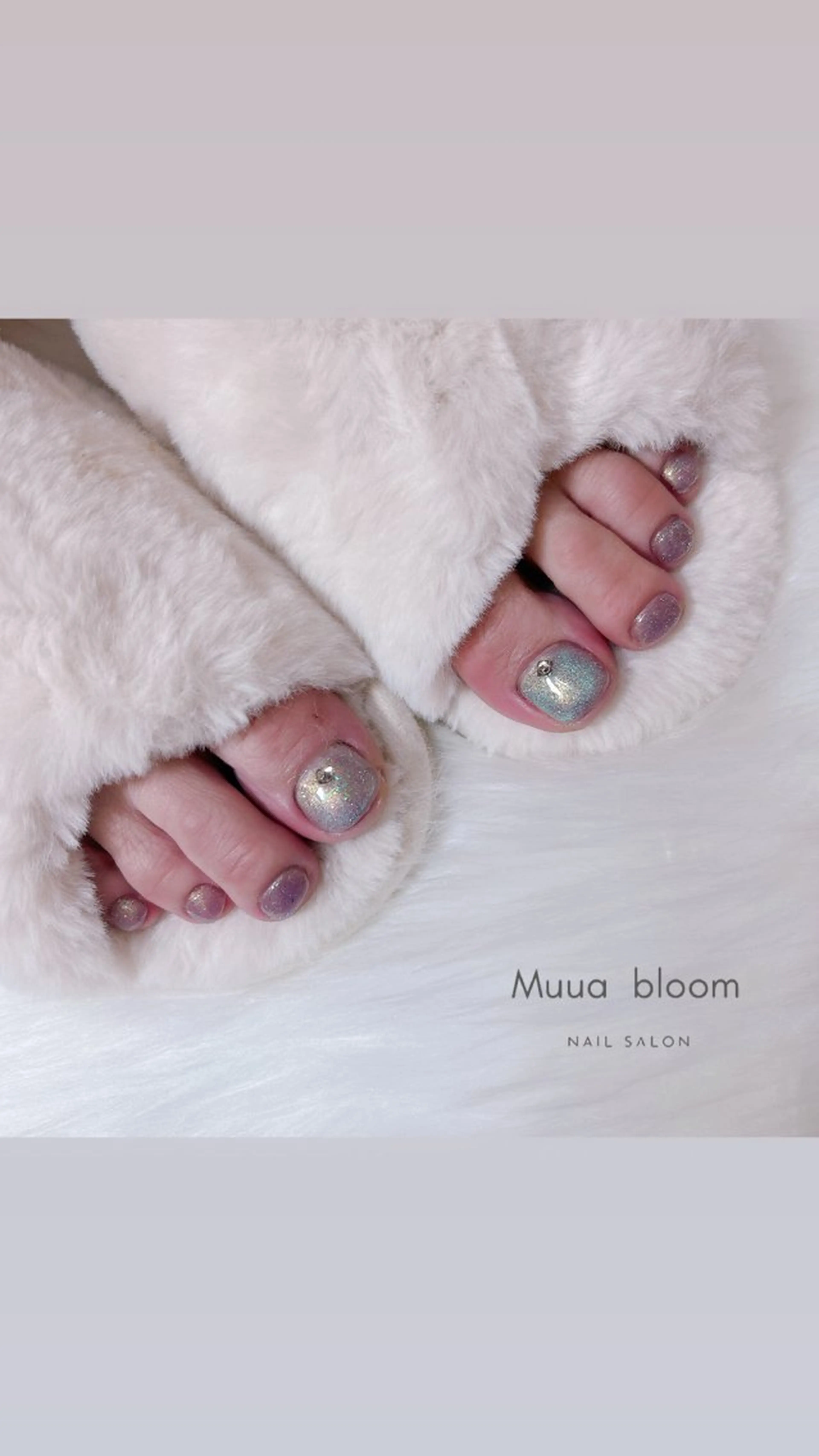 ネイル フラッシュネイル フットネイル Muua bloomのネイルデザイン