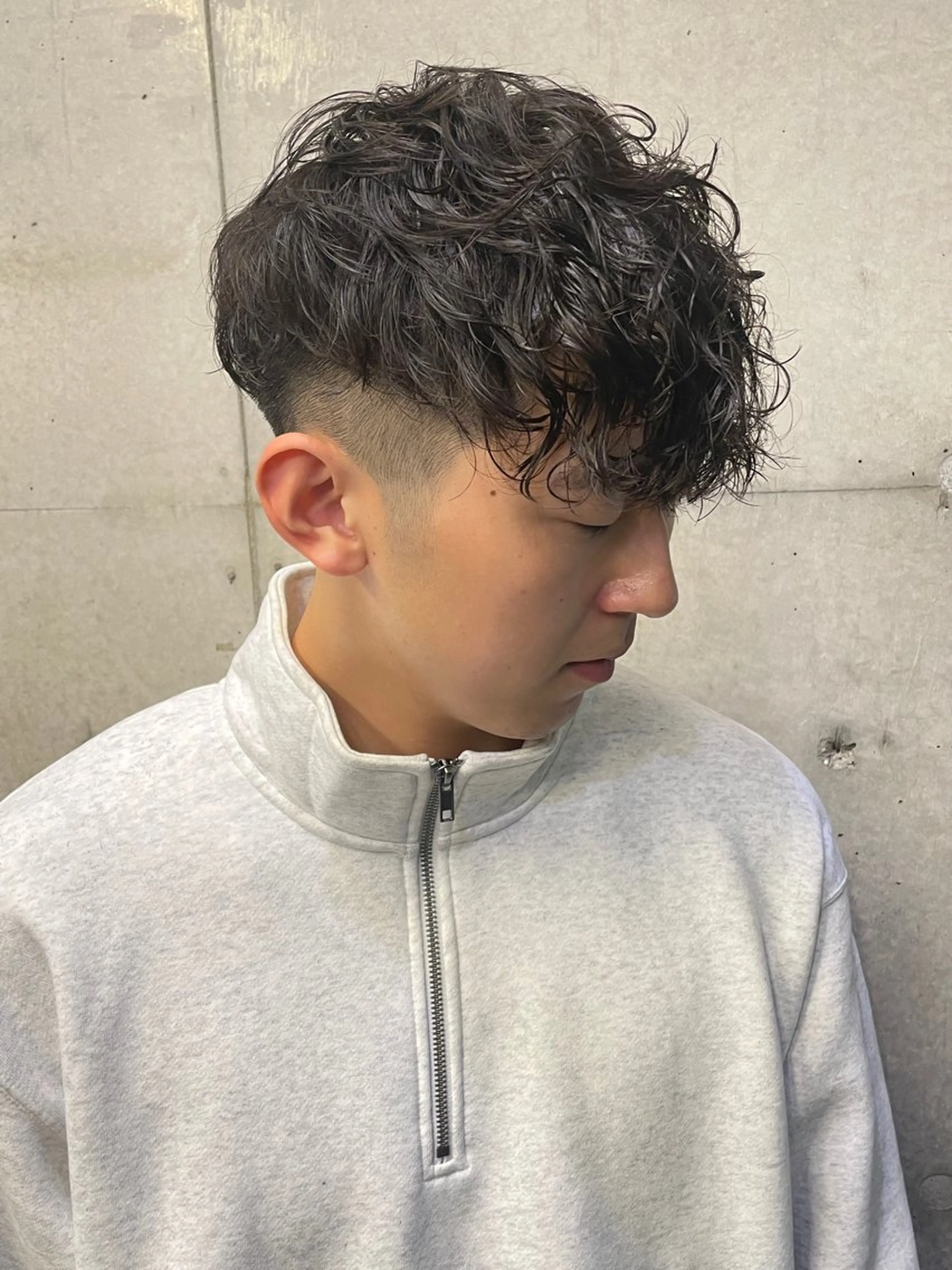 ショート パーマ メンズ 西大島美容師 渡部仁太のヘアスタイル