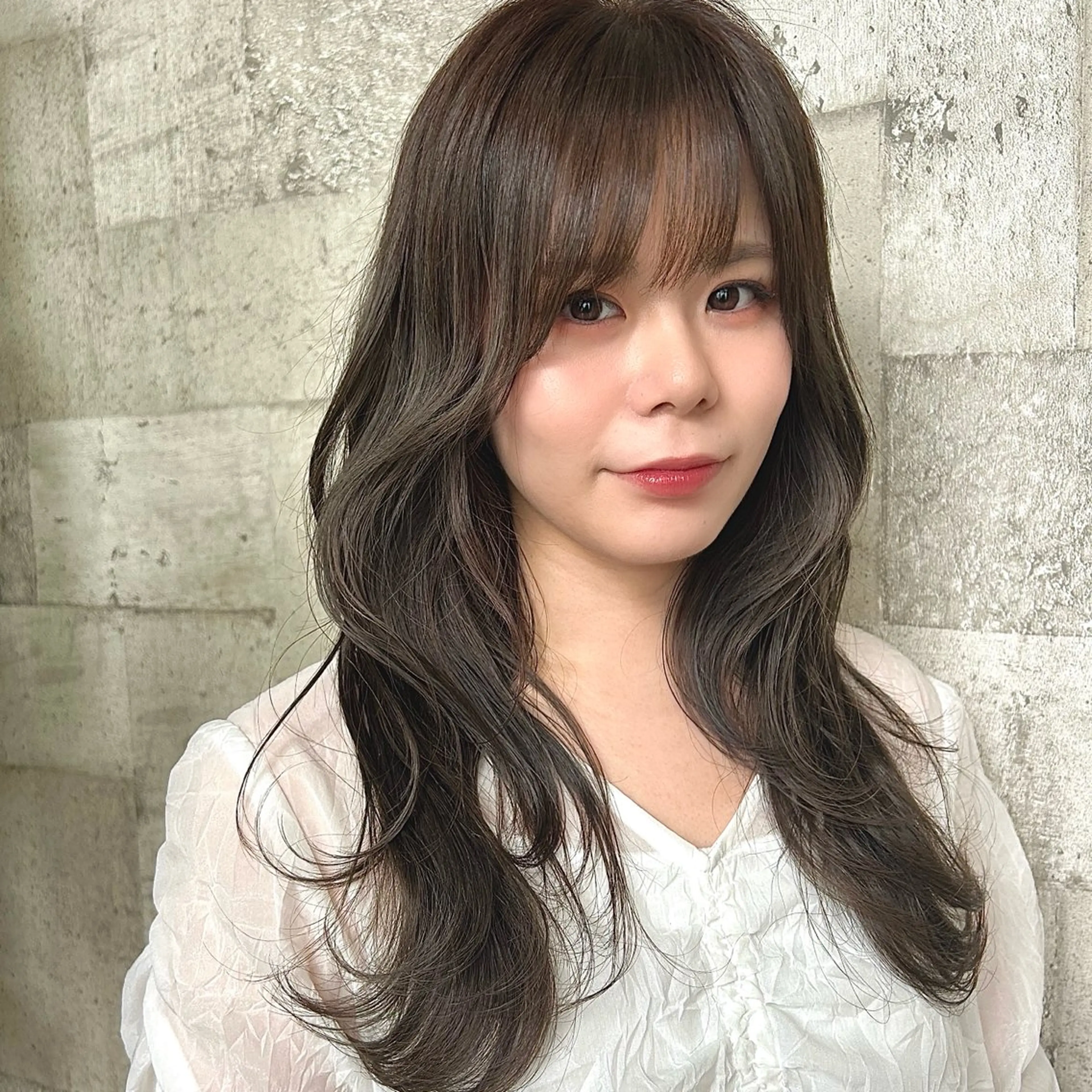 ロング カラー カット ヘアカラー トリートメント 🍒中川葵久美🍒 レイヤー/メンズのヘアスタイル