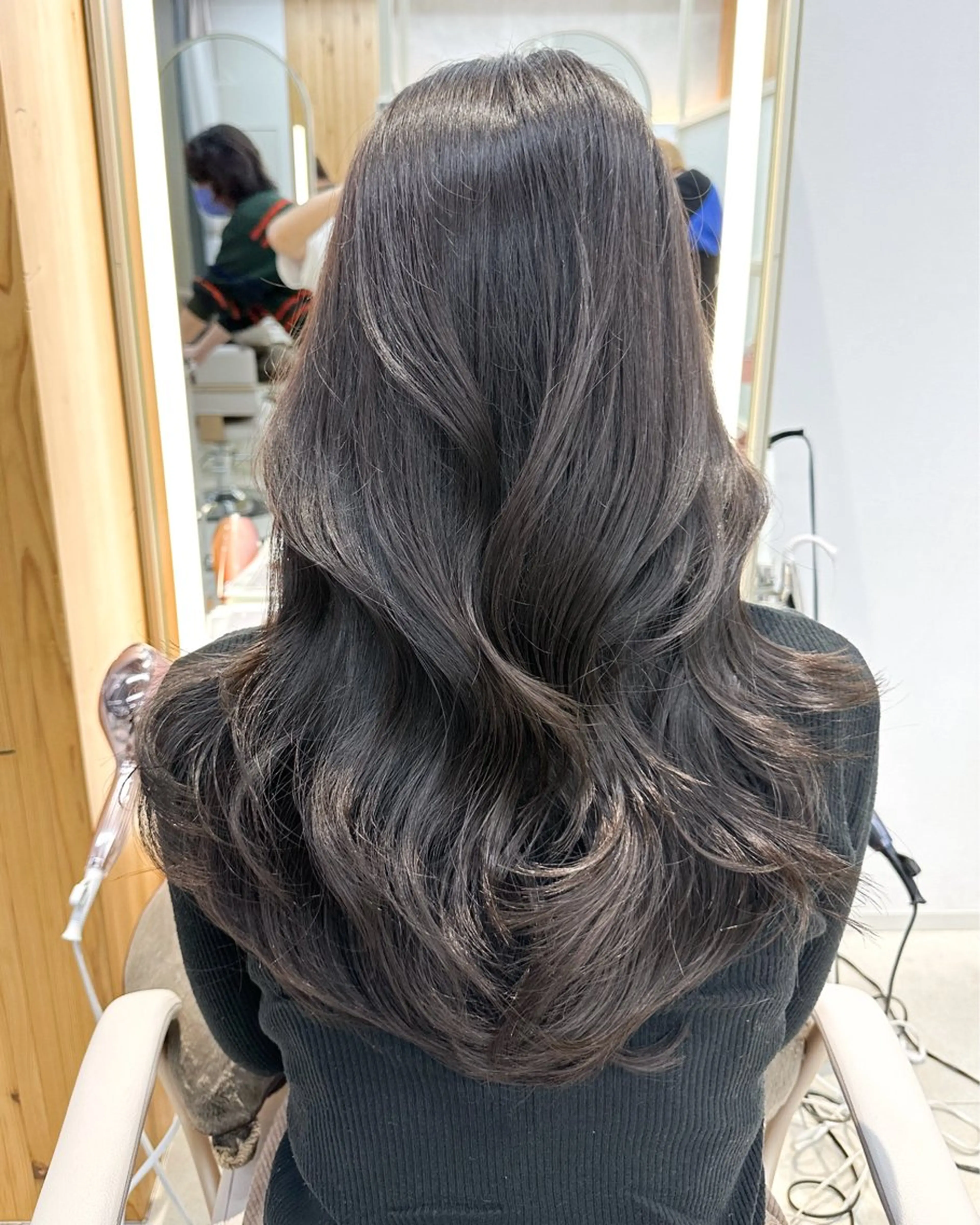 セミロング カラー ベージュカラー 透明感カラー レイヤーカット カット ヘアカラー トリートメント 顔周り特化/韓国ヘア /レイヤー/吉野幸大のヘアスタイル